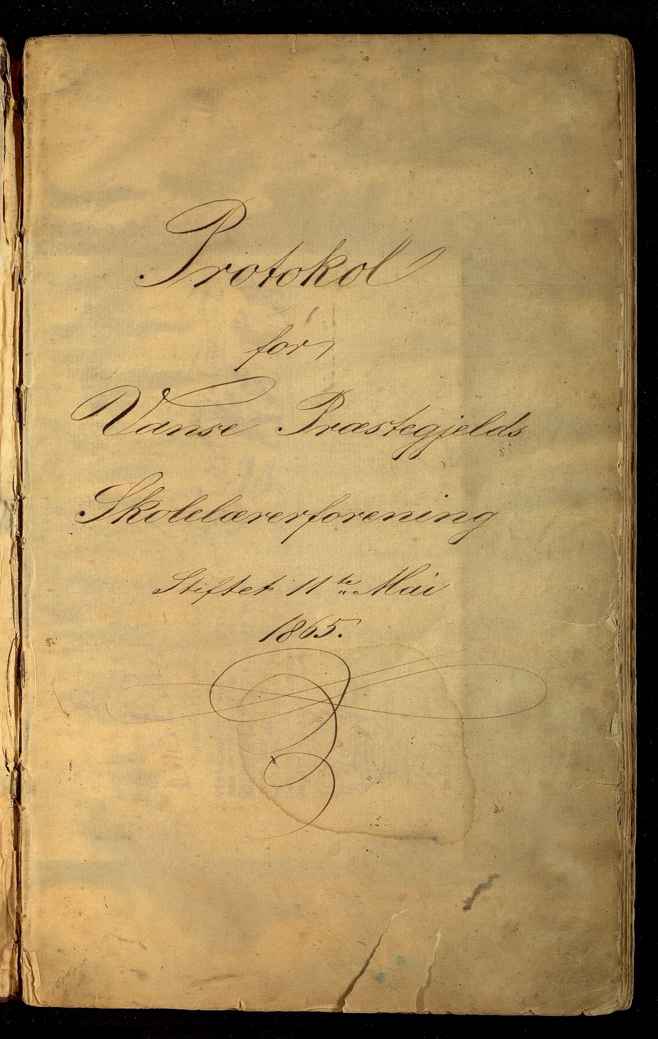 Lista kommune - Skolekommisjonen/Skolestyret, ARKSOR/1003LI510/A/L0015: Møtebok for Vanse lærerforening (d), 1865-1915