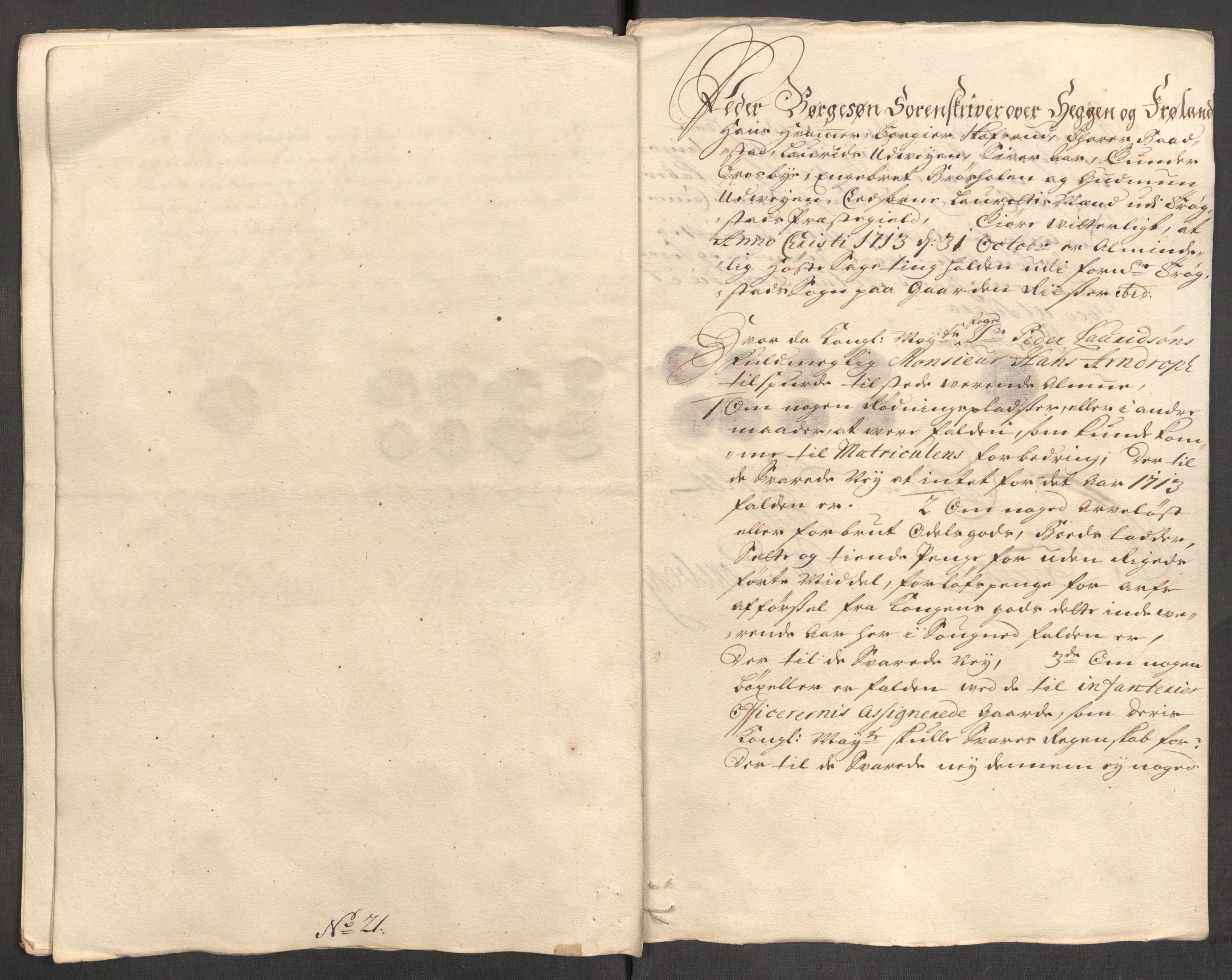 Rentekammeret inntil 1814, Reviderte regnskaper, Fogderegnskap, RA/EA-4092/R07/L0307: Fogderegnskap Rakkestad, Heggen og Frøland, 1713, p. 15