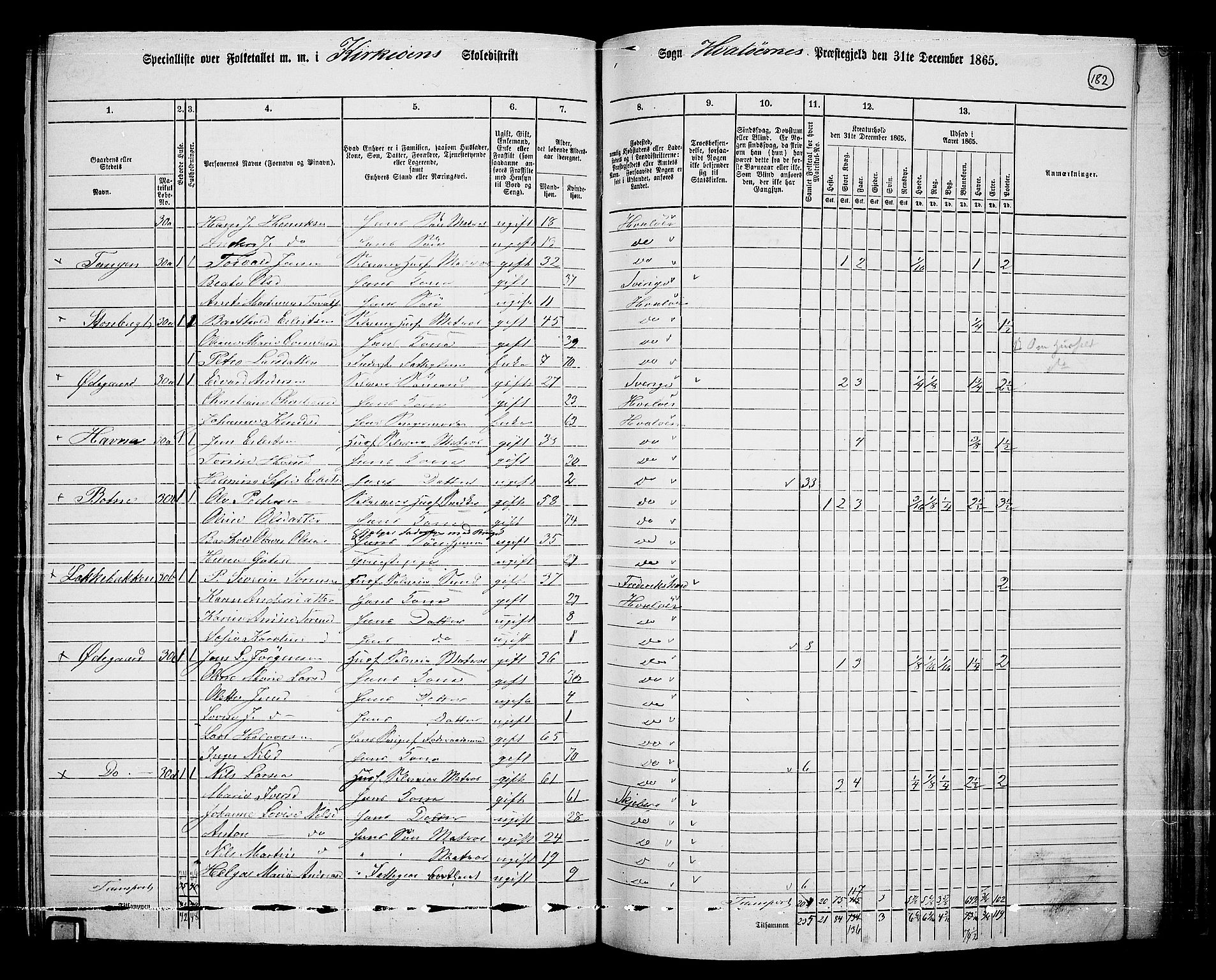 RA, 1865 census for Hvaler, 1865, p. 25