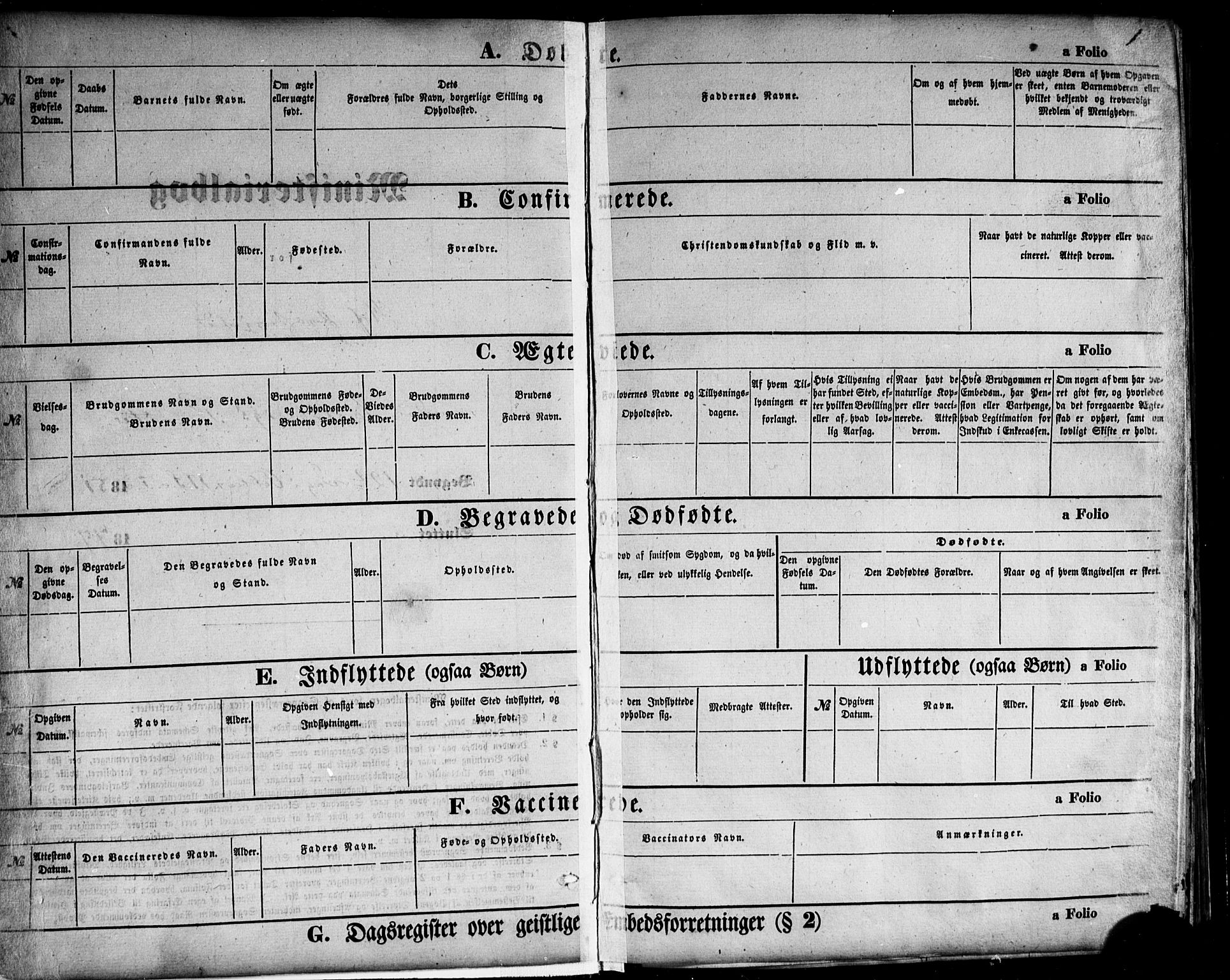 Hof kirkebøker, AV/SAKO-A-64/F/Fa/L0006: Parish register (official) no. I 6, 1851-1877