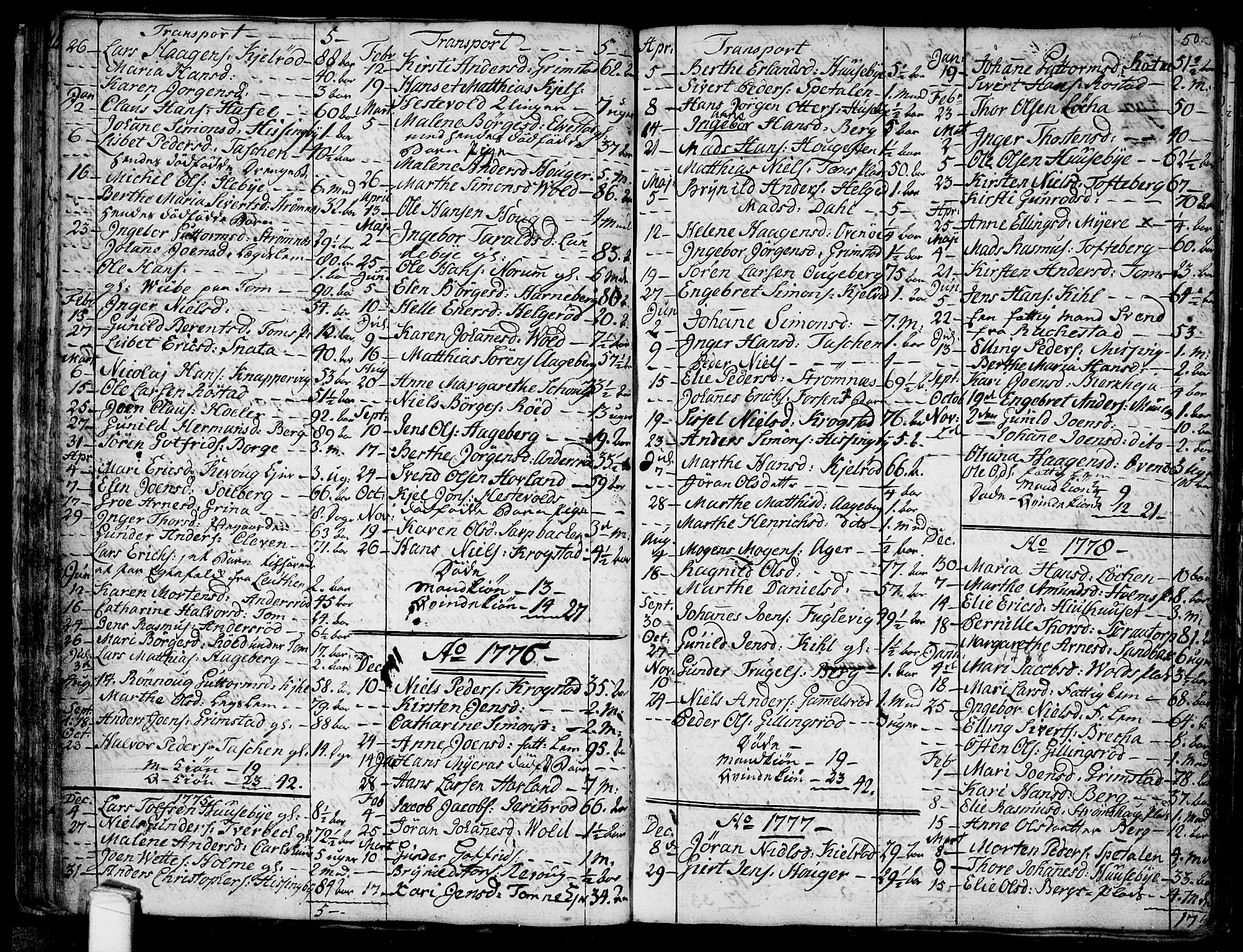 Råde prestekontor kirkebøker, SAO/A-2009/F/Fa/L0002: Parish register (official) no. 2, 1762-1806, p. 50