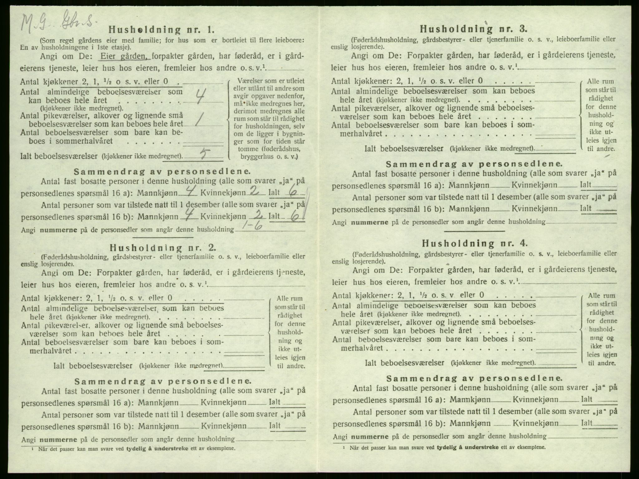 SAKO, 1920 census for Sem, 1920, p. 874
