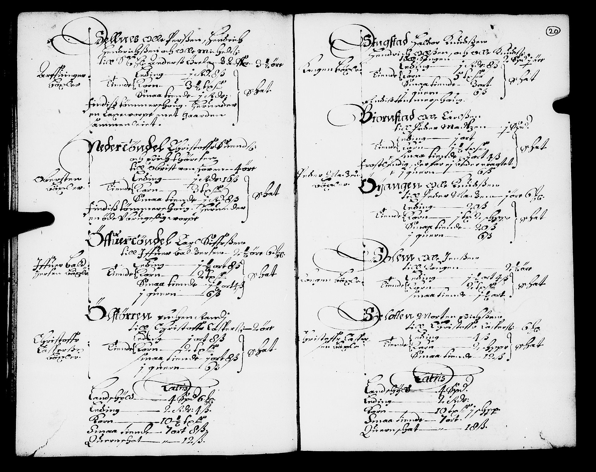 Rentekammeret inntil 1814, Realistisk ordnet avdeling, AV/RA-EA-4070/N/Nb/Nba/L0049: Fosen fogderi, 1668, p. 19b-20a