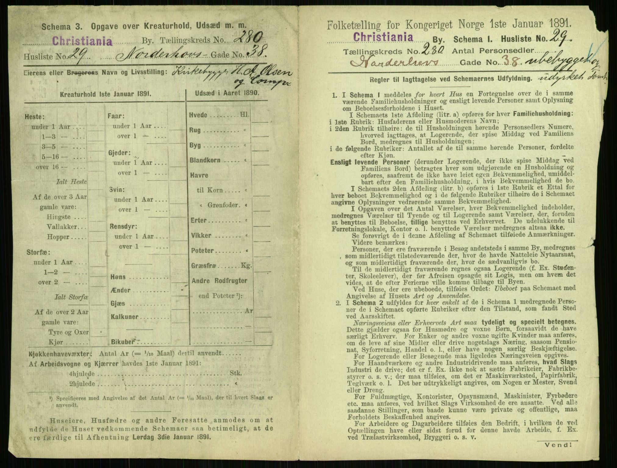 RA, 1891 census for 0301 Kristiania, 1891, p. 170019