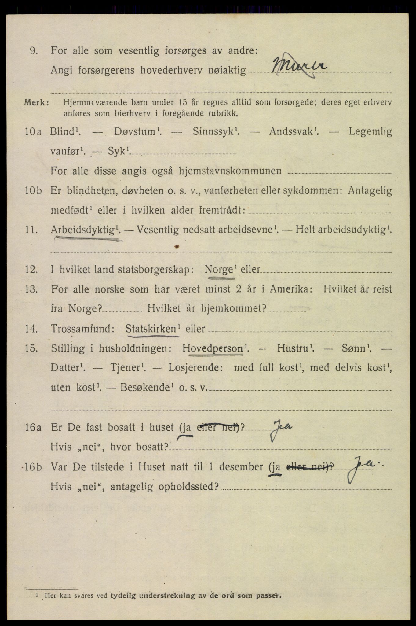 SAK, 1920 census for Kristiansand, 1920, p. 26766