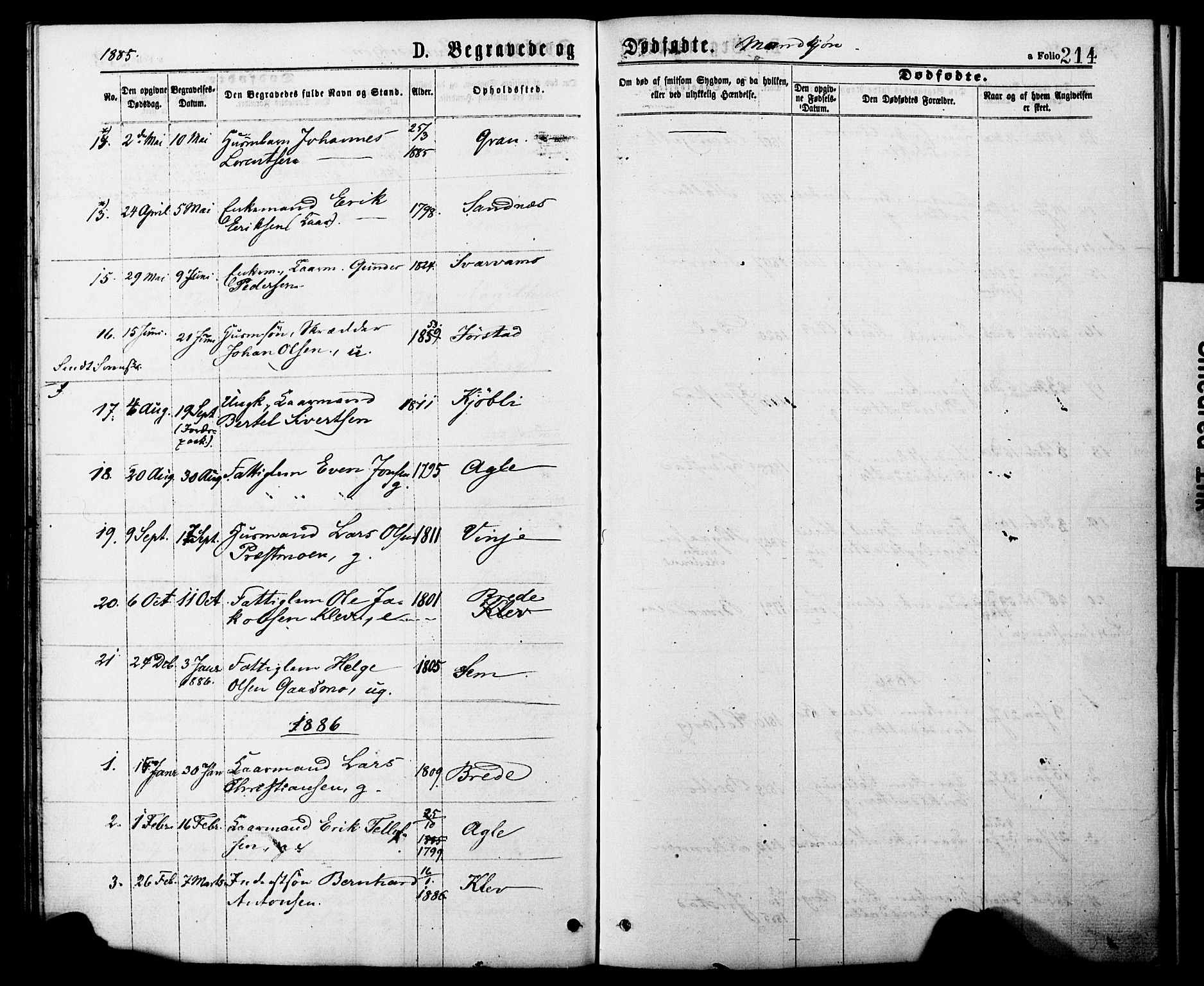 Ministerialprotokoller, klokkerbøker og fødselsregistre - Nord-Trøndelag, SAT/A-1458/749/L0473: Parish register (official) no. 749A07, 1873-1887, p. 214