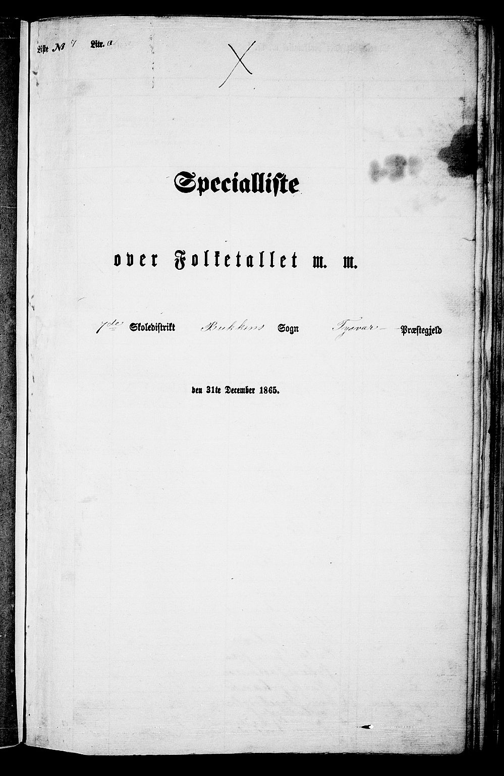 RA, 1865 census for Tysvær, 1865, p. 101