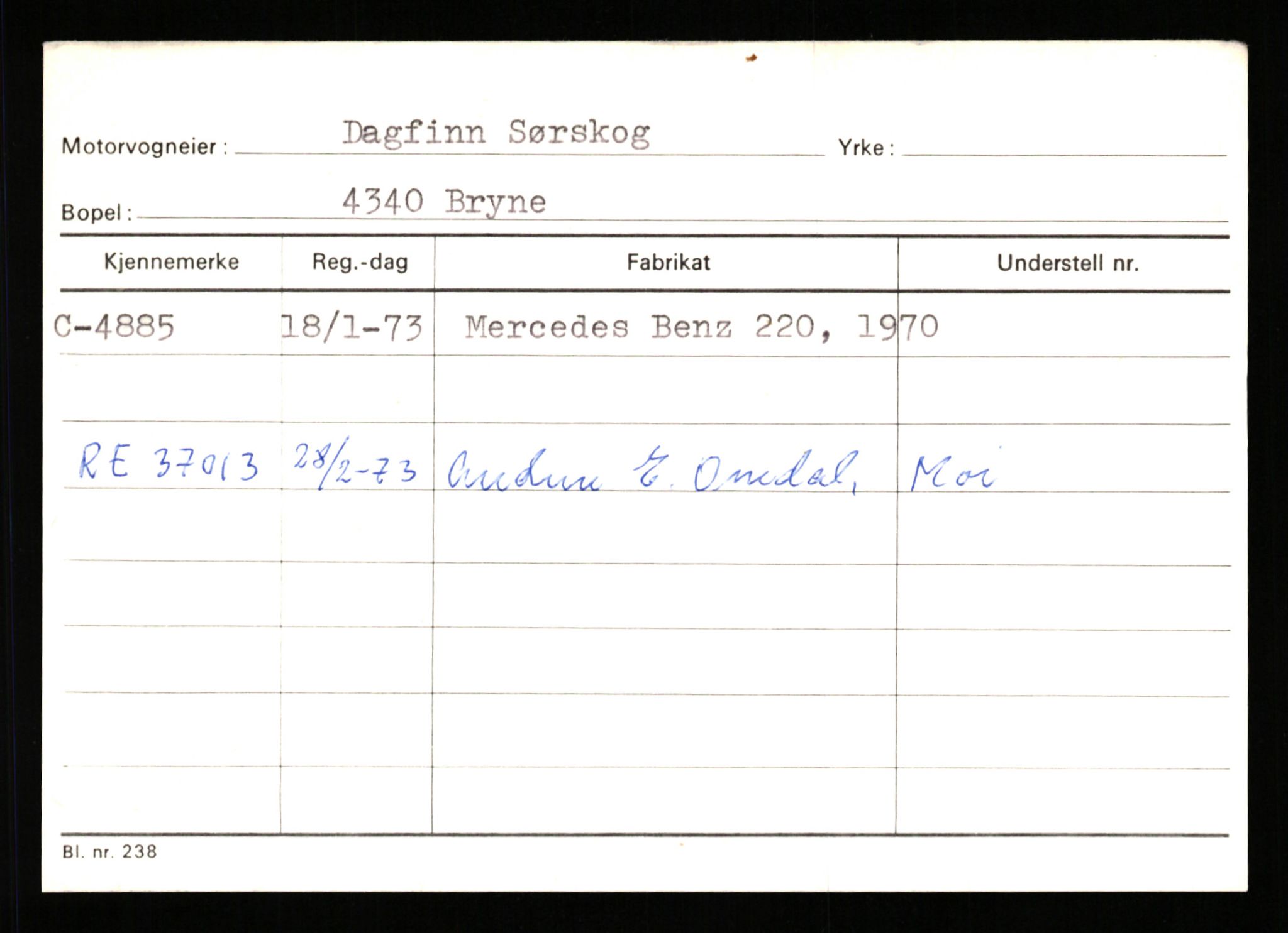 Stavanger trafikkstasjon, AV/SAST-A-101942/0/G/L0001: Registreringsnummer: 0 - 5782, 1930-1971, p. 2885