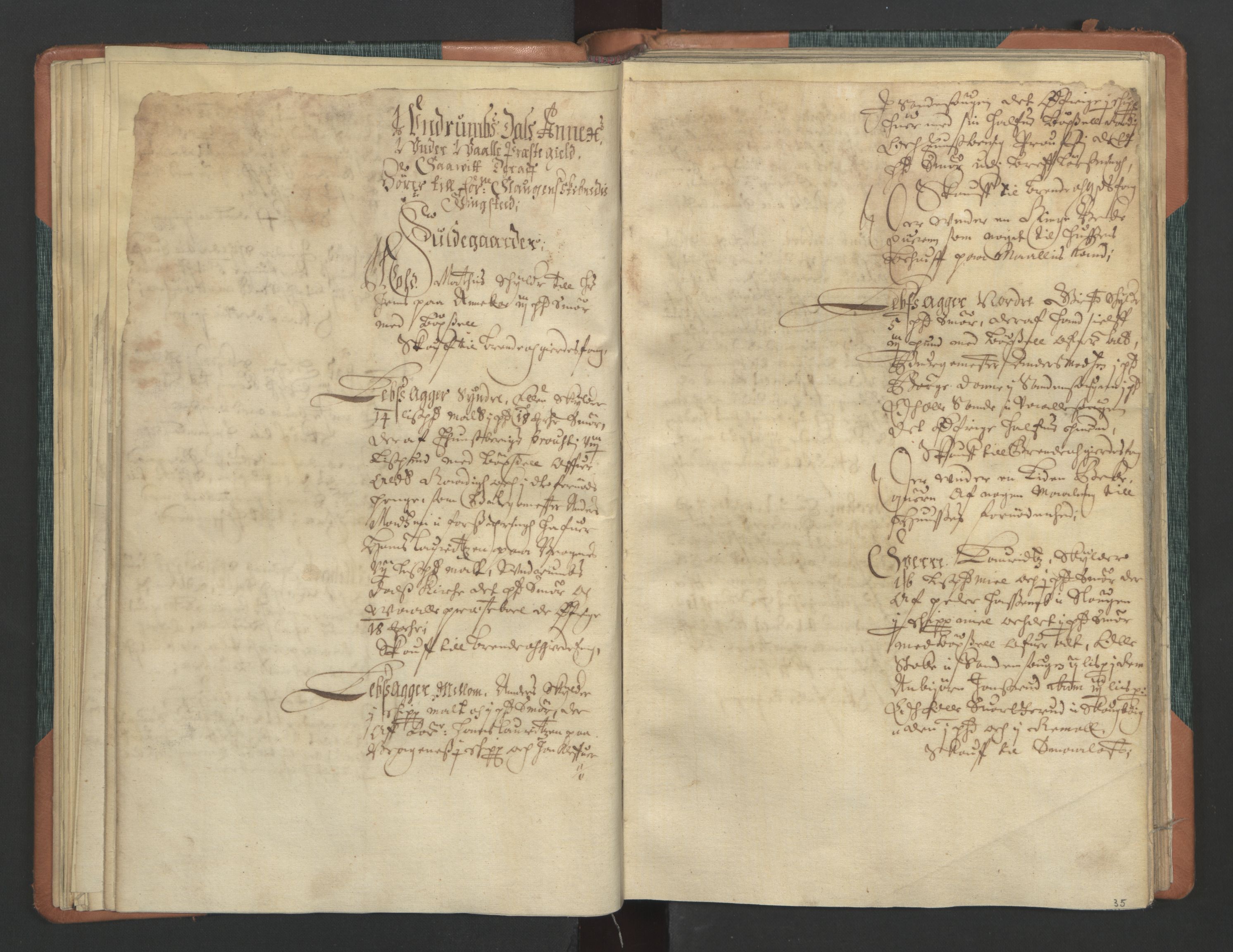 Rentekammeret inntil 1814, Realistisk ordnet avdeling, AV/RA-EA-4070/L/L0011: Tønsberg lagdømme. Alminnelig jordebok for Tønsberg len - Slagen og Arendal skipreider., 1661, p. 34b-35a