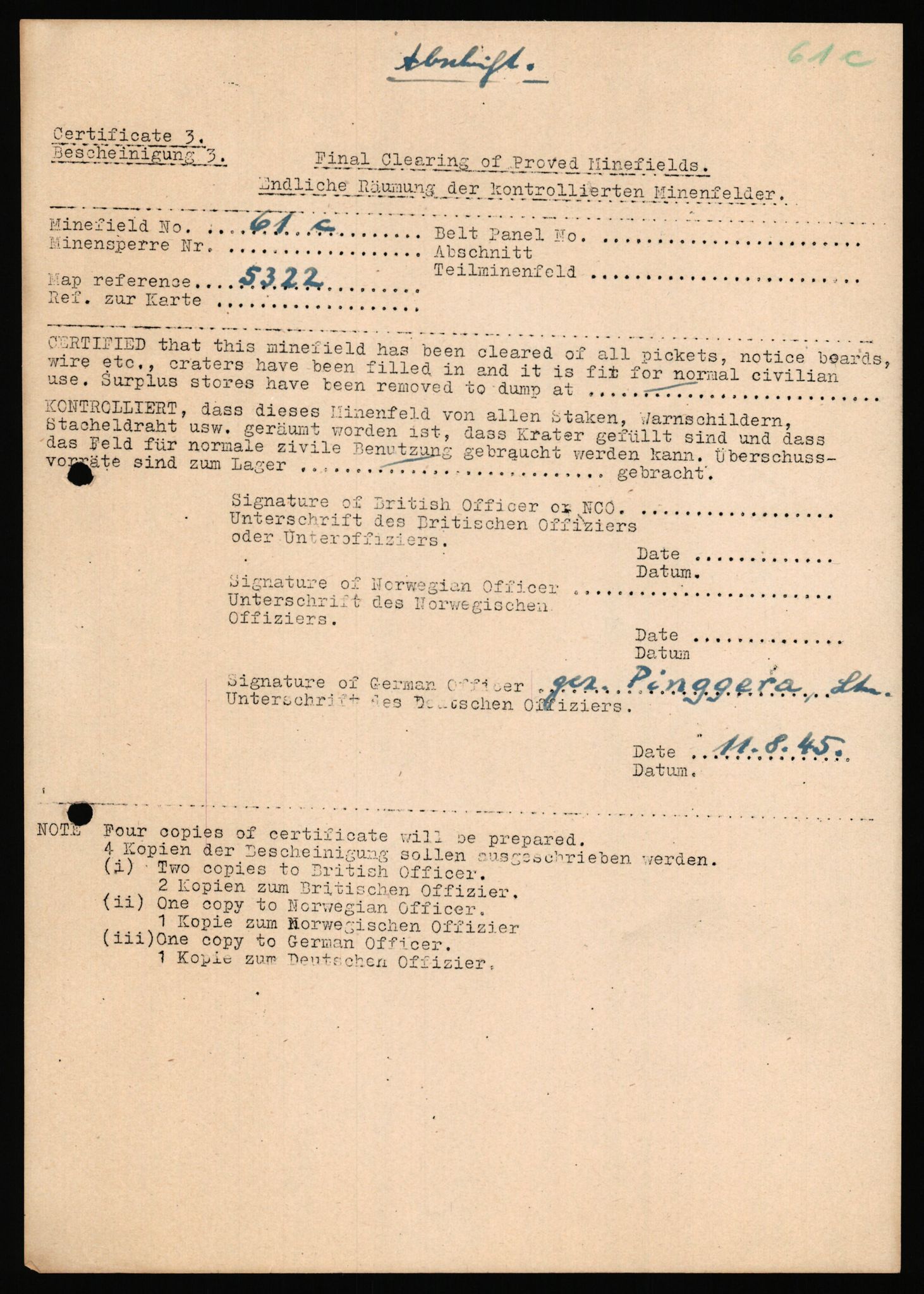 Deutscher Oberbefehlshaber Norwegen (DOBN), AV/RA-RAFA-2197/D/Dl/L0115: DB Zone Stavanger Abt. Ia, 1945, p. 4