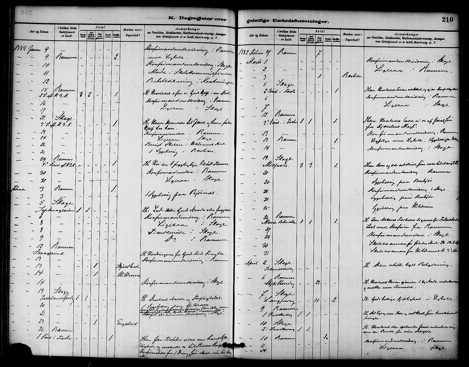 Ministerialprotokoller, klokkerbøker og fødselsregistre - Nord-Trøndelag, AV/SAT-A-1458/764/L0555: Parish register (official) no. 764A10, 1881-1896, p. 210