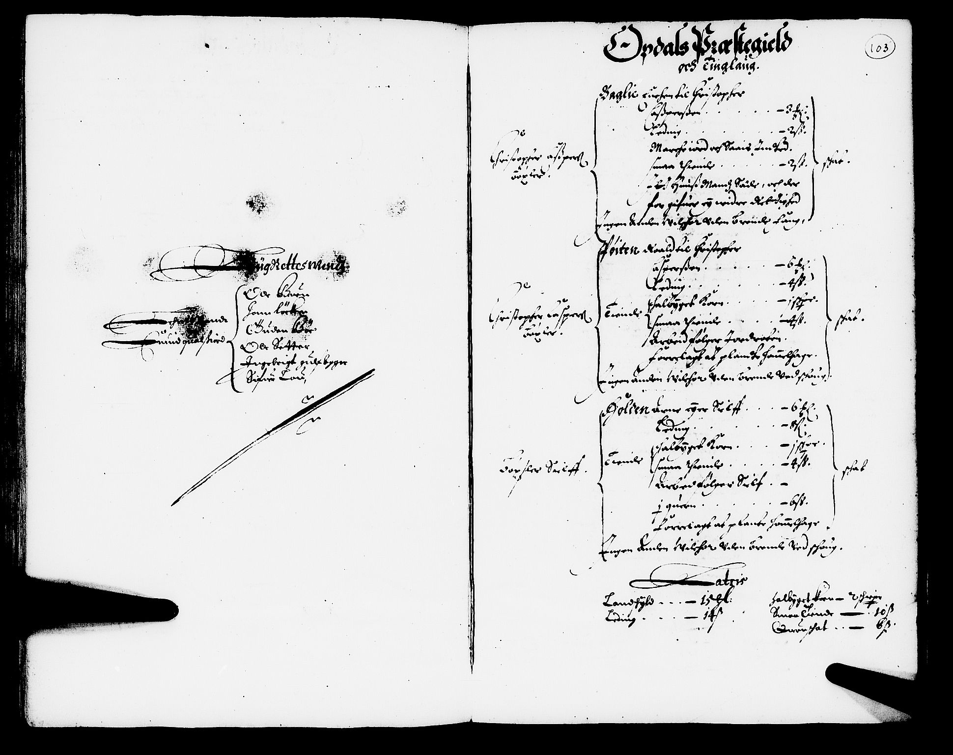 Rentekammeret inntil 1814, Realistisk ordnet avdeling, AV/RA-EA-4070/N/Nb/Nba/L0050: Orkdal fogderi, 1666, p. 102b-103a