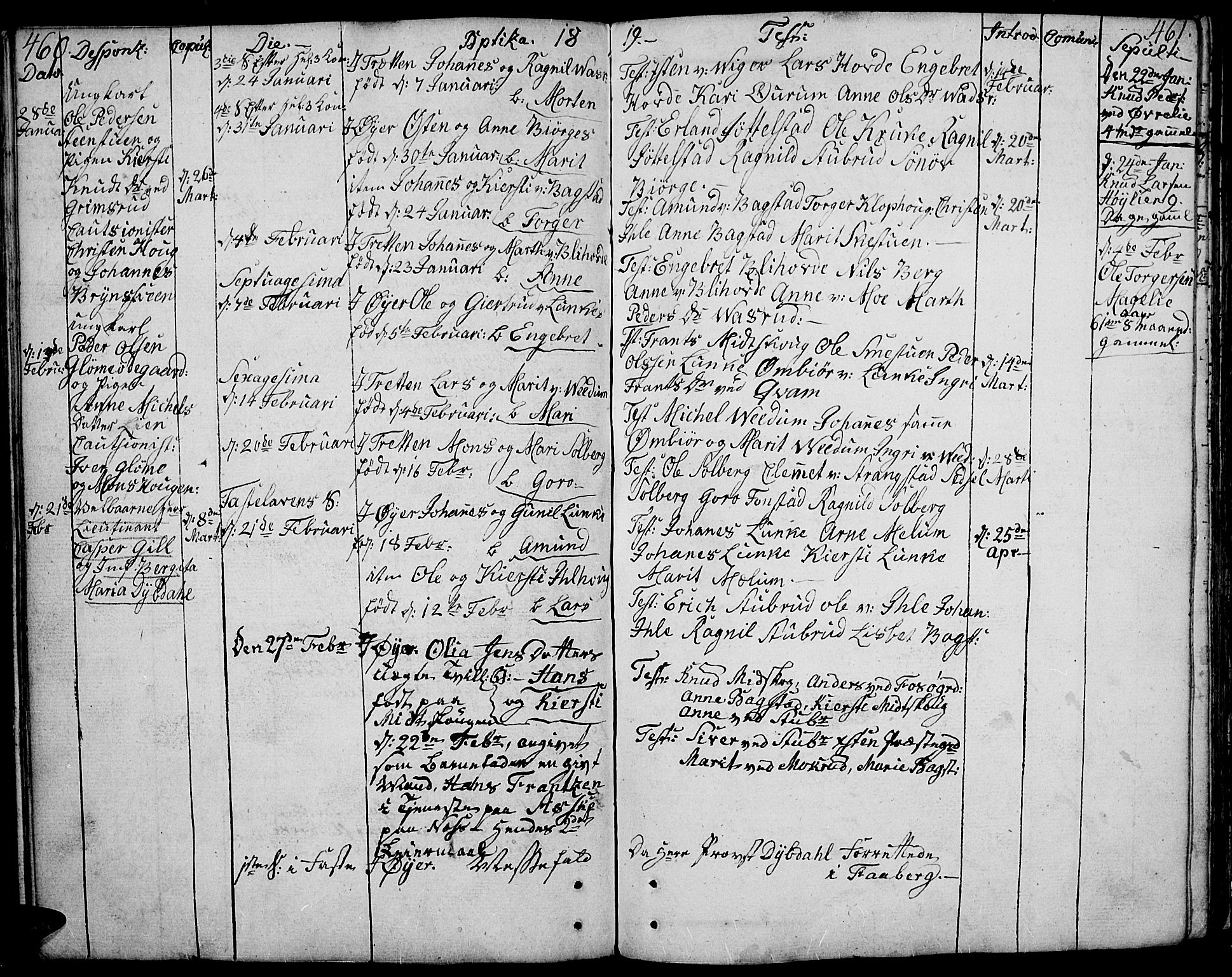 Øyer prestekontor, SAH/PREST-084/H/Ha/Haa/L0003: Parish register (official) no. 3, 1784-1824, p. 460-461