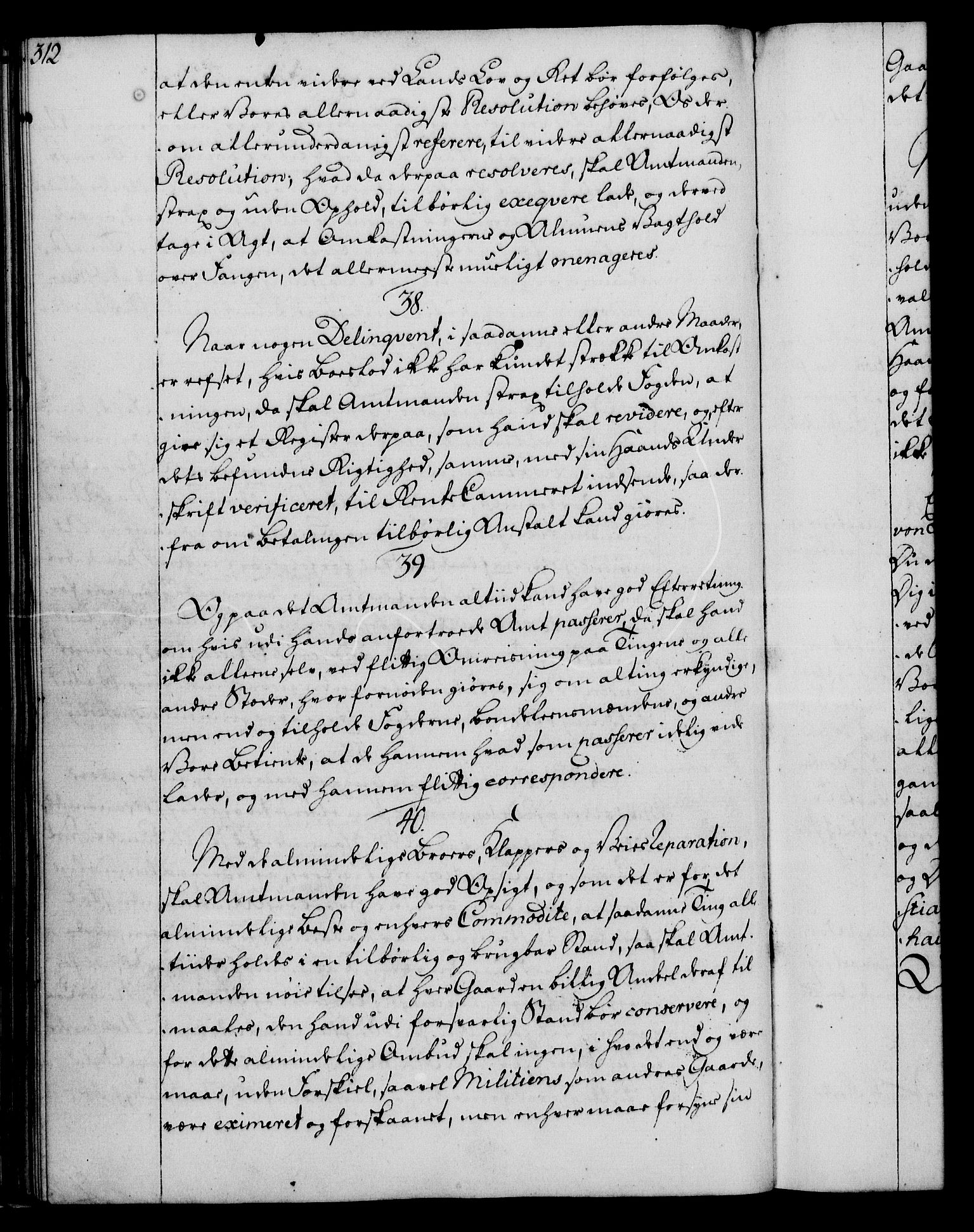 Rentekammeret, Kammerkanselliet, RA/EA-3111/G/Gg/Ggi/L0003: Norsk instruksjonsprotokoll med register (merket RK 53.36), 1751-1775, p. 312