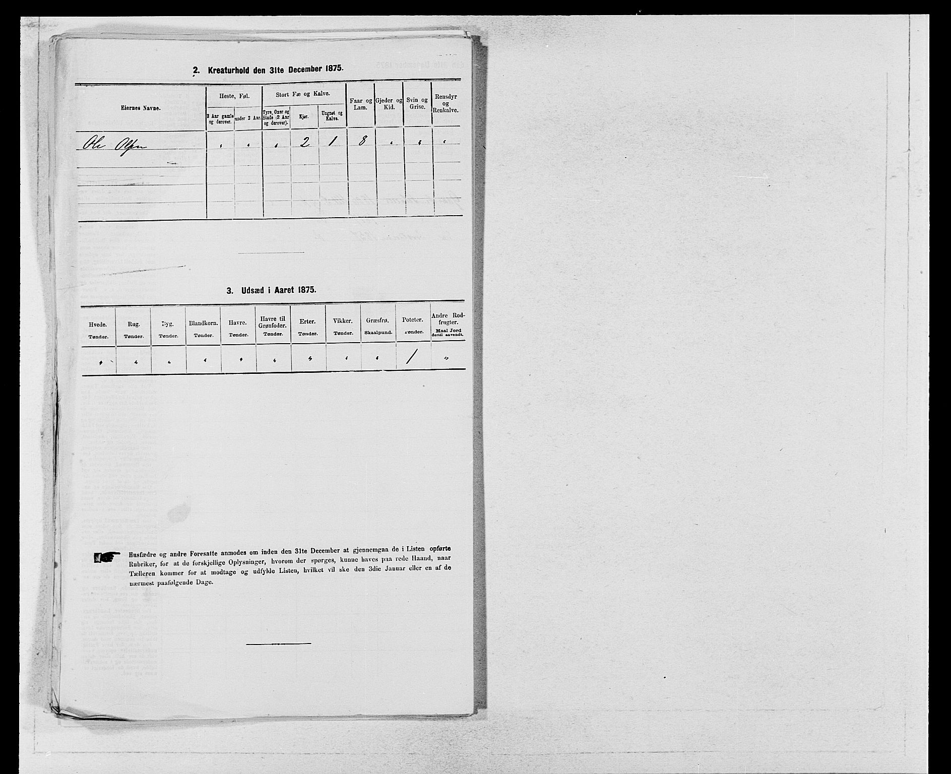 SAB, 1875 census for 1230P Ullensvang, 1875, p. 1745