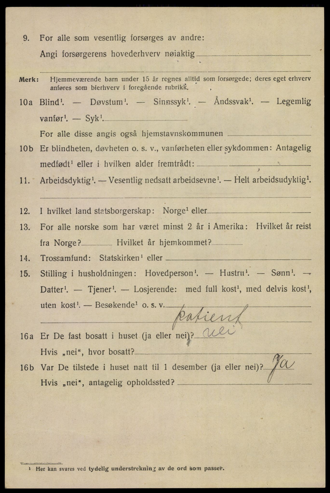 SAKO, 1920 census for Porsgrunn, 1920, p. 18876