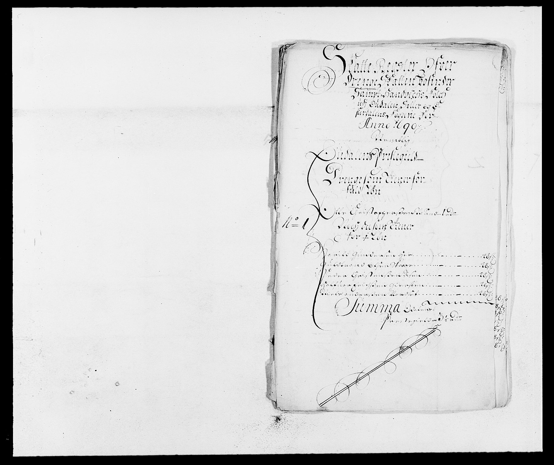 Rentekammeret inntil 1814, Reviderte regnskaper, Fogderegnskap, RA/EA-4092/R13/L0828: Fogderegnskap Solør, Odal og Østerdal, 1690, p. 250