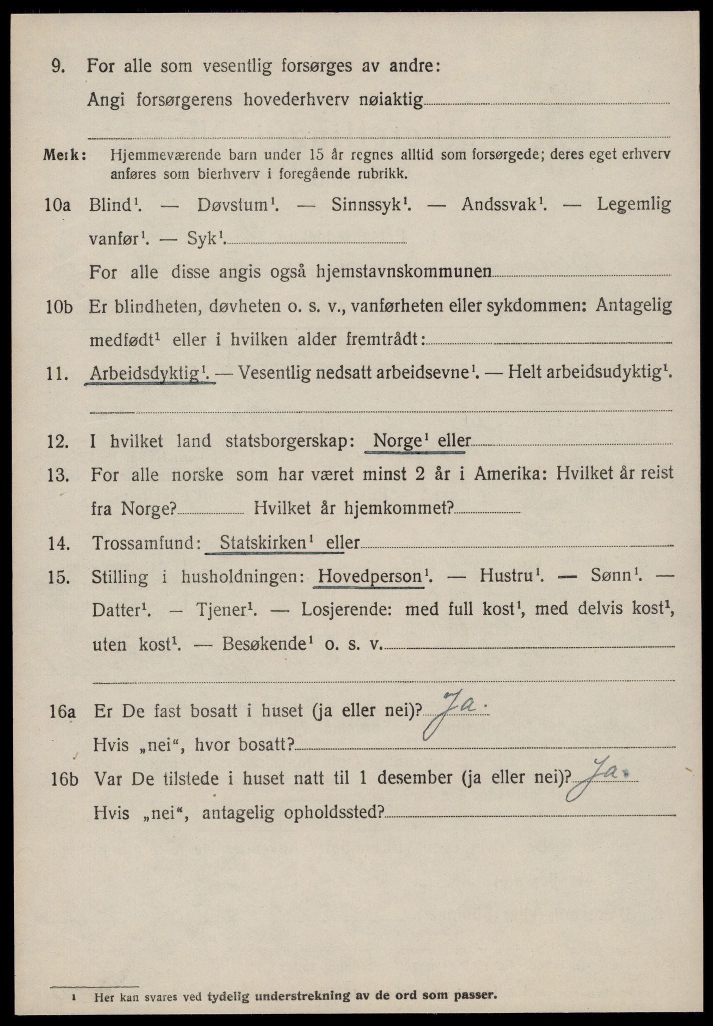 SAT, 1920 census for Borgund, 1920, p. 17701