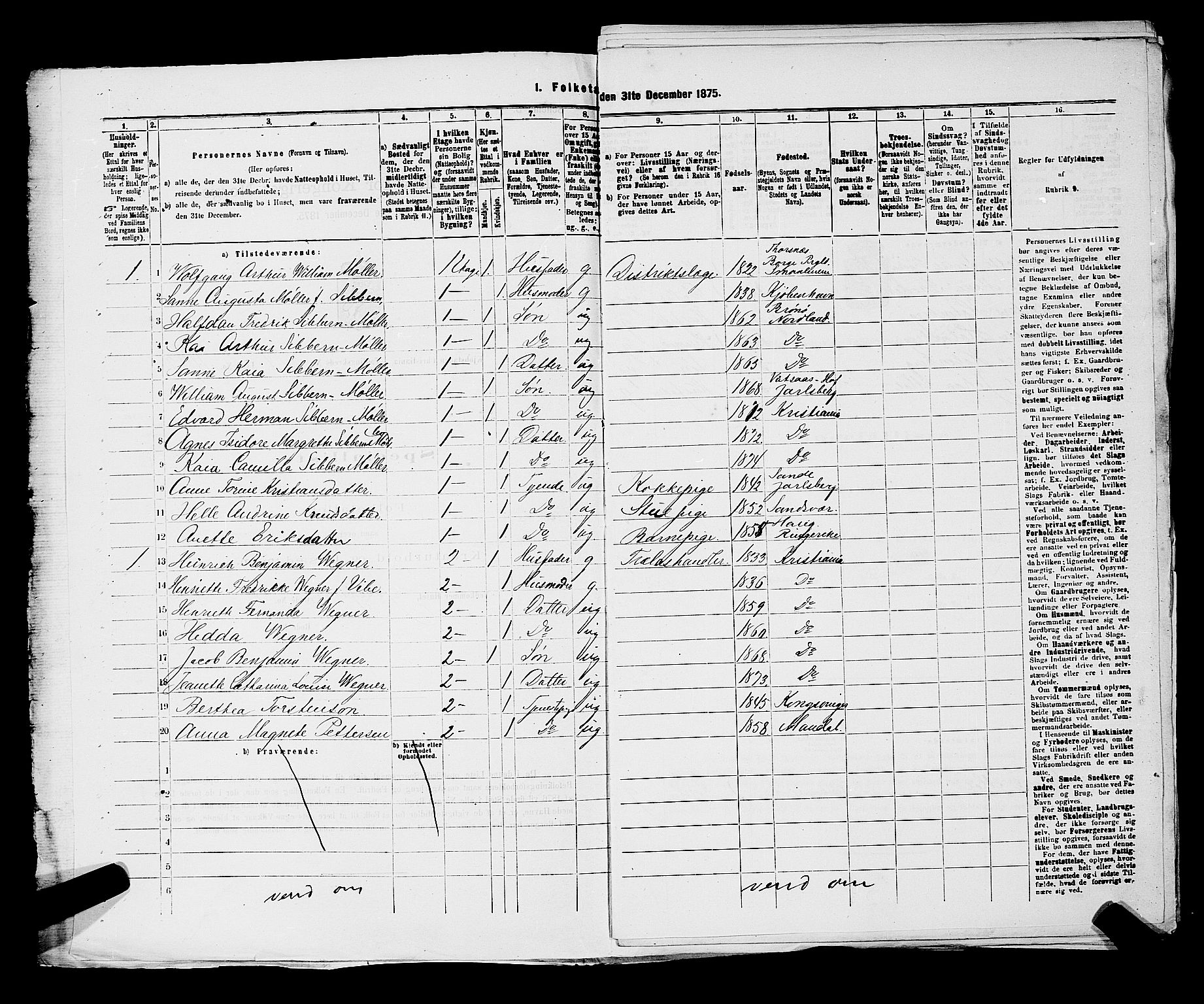 RA, 1875 census for 0301 Kristiania, 1875, p. 3733