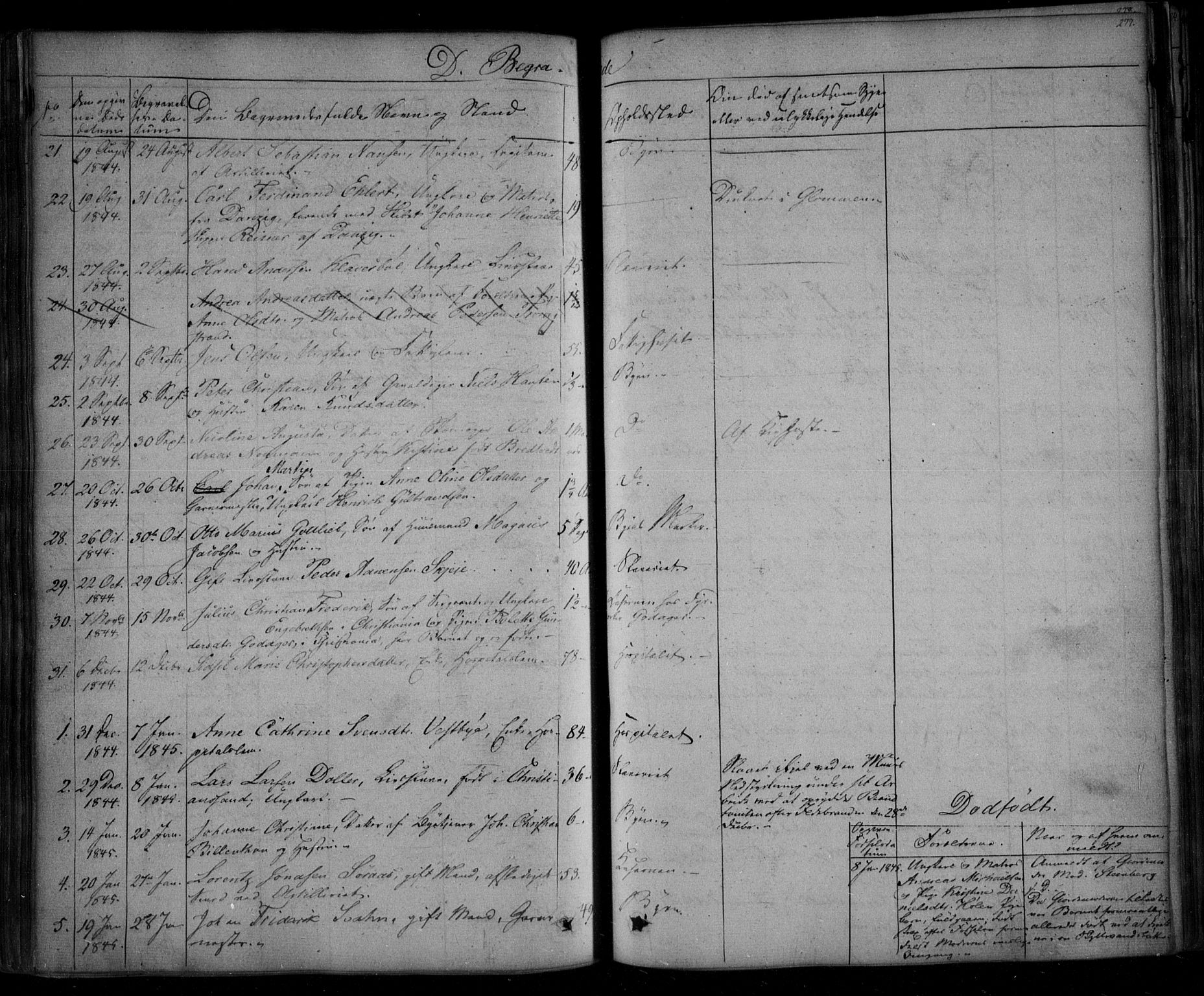 Fredrikstad prestekontor Kirkebøker, AV/SAO-A-11082/F/Fa/L0005: Parish register (official) no. 5, 1835-1856, p. 277