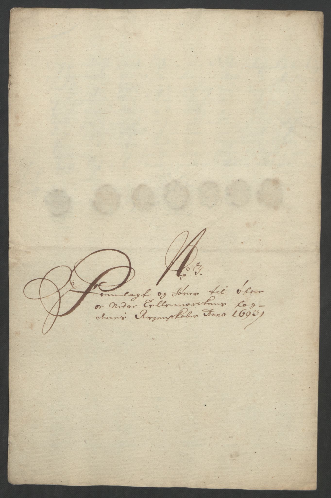 Rentekammeret inntil 1814, Reviderte regnskaper, Fogderegnskap, RA/EA-4092/R35/L2091: Fogderegnskap Øvre og Nedre Telemark, 1690-1693, p. 273