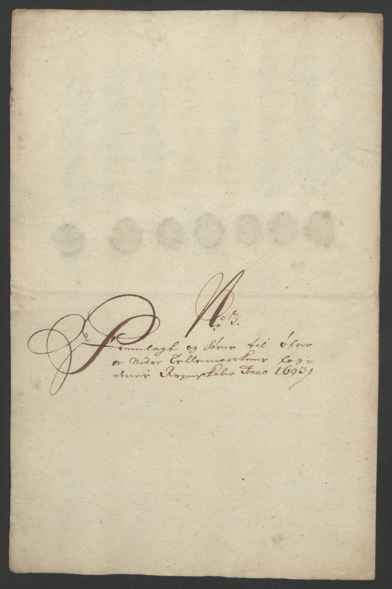 Rentekammeret inntil 1814, Reviderte regnskaper, Fogderegnskap, AV/RA-EA-4092/R35/L2091: Fogderegnskap Øvre og Nedre Telemark, 1690-1693, p. 273