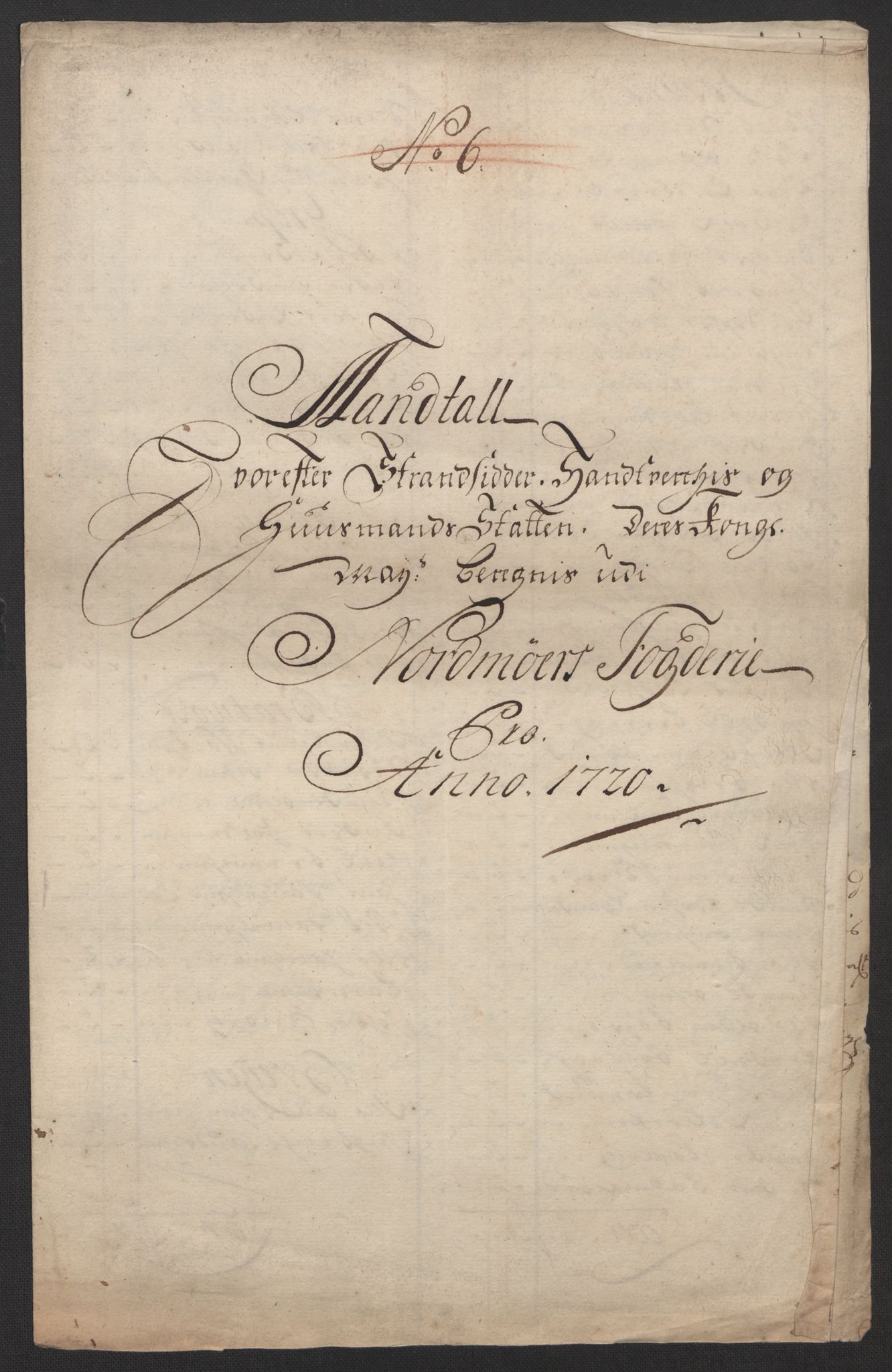 Rentekammeret inntil 1814, Reviderte regnskaper, Fogderegnskap, RA/EA-4092/R56/L3753: Fogderegnskap Nordmøre, 1720, p. 294