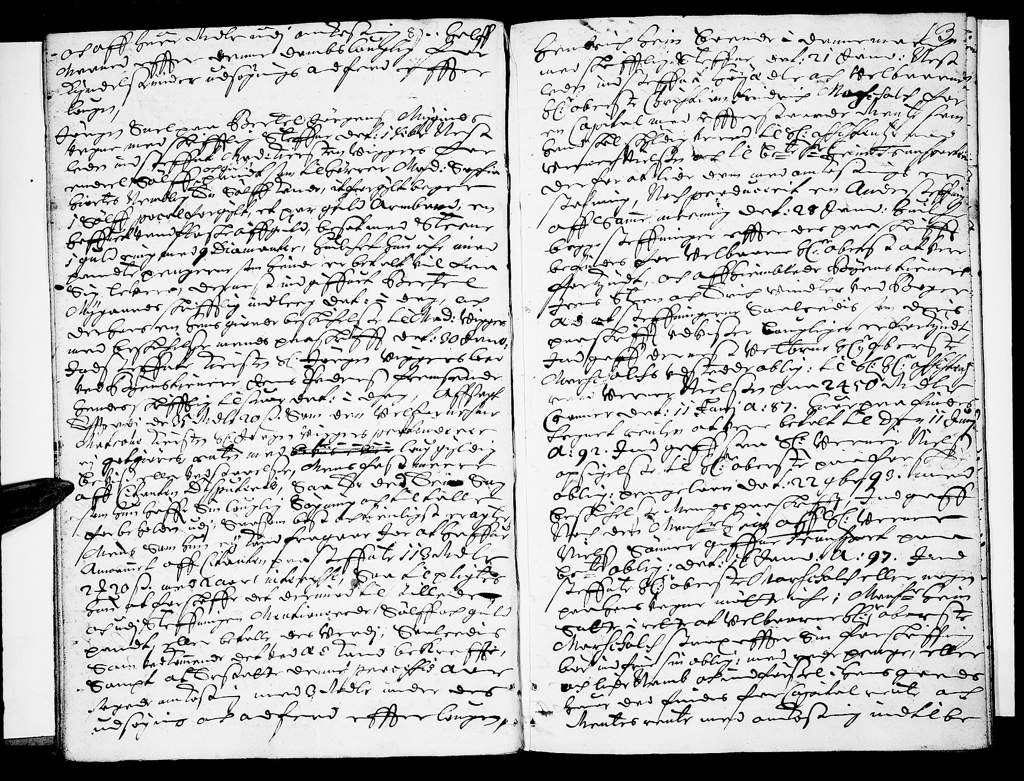 Christiania byfogd, AV/SAO-A-11543/F/Fb/L0025: Tingbok, 1697, p. 12b-13a