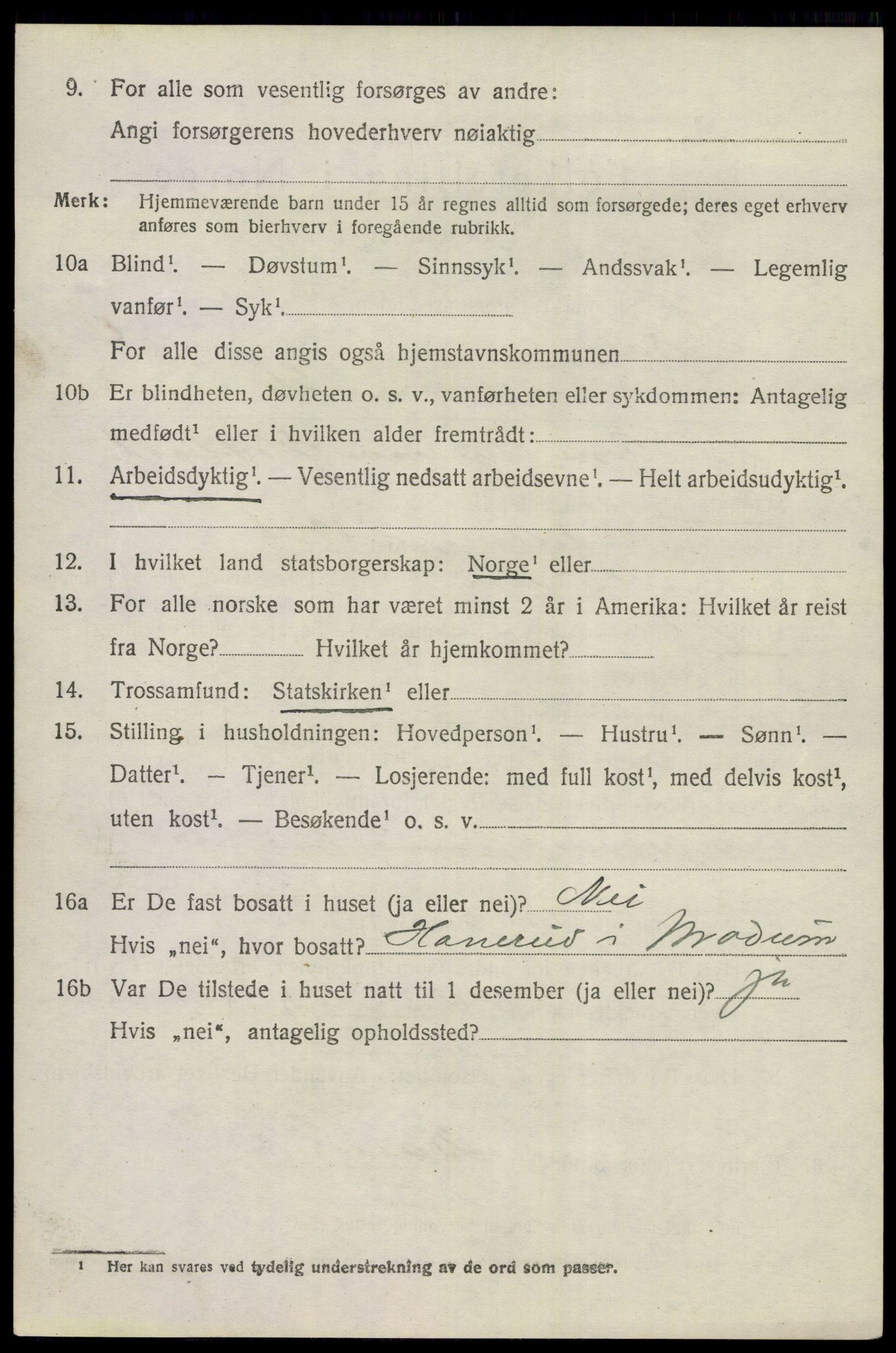 SAKO, 1920 census for Sigdal, 1920, p. 3429