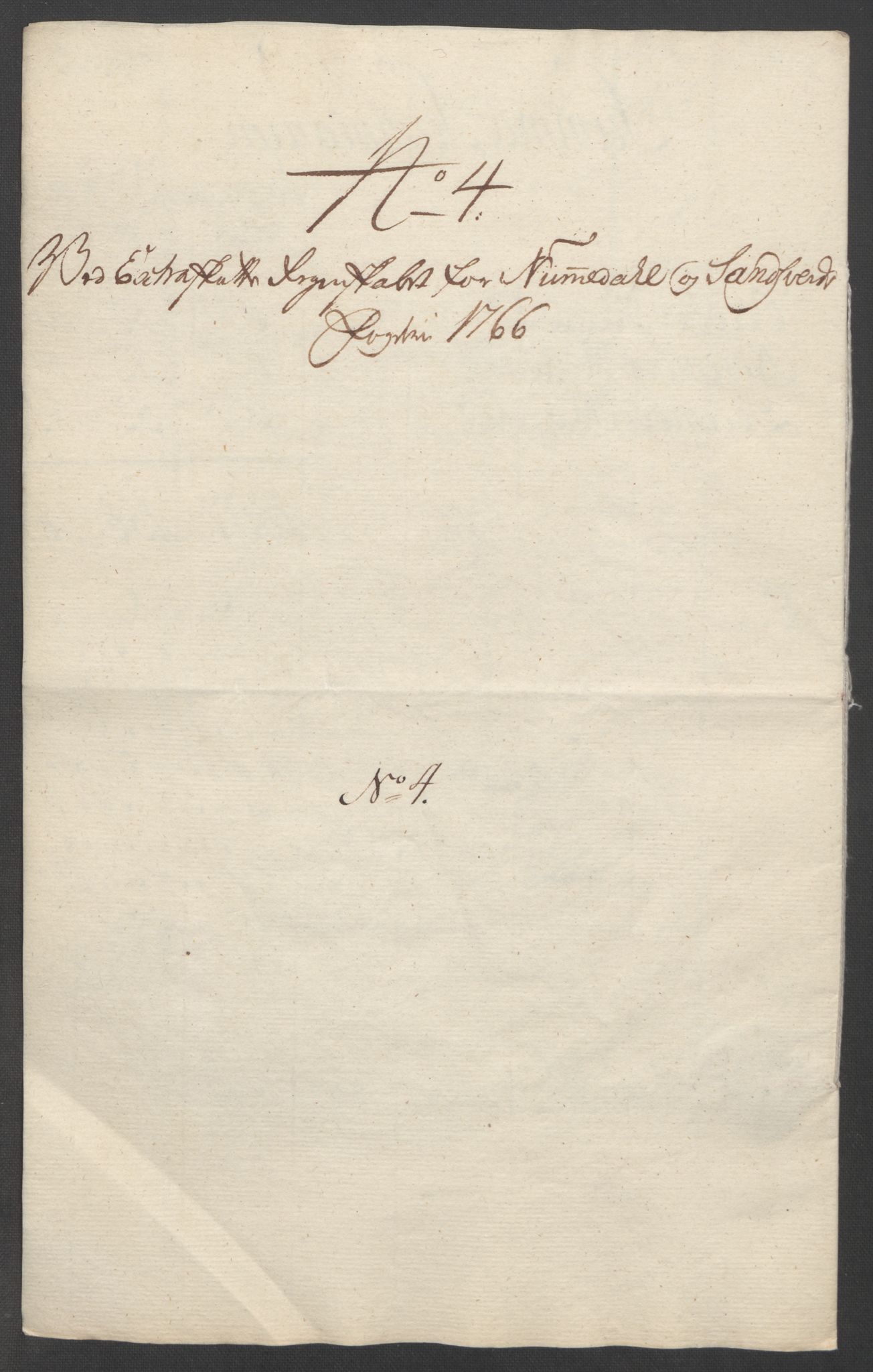 Rentekammeret inntil 1814, Reviderte regnskaper, Fogderegnskap, RA/EA-4092/R24/L1672: Ekstraskatten Numedal og Sandsvær, 1762-1767, p. 313