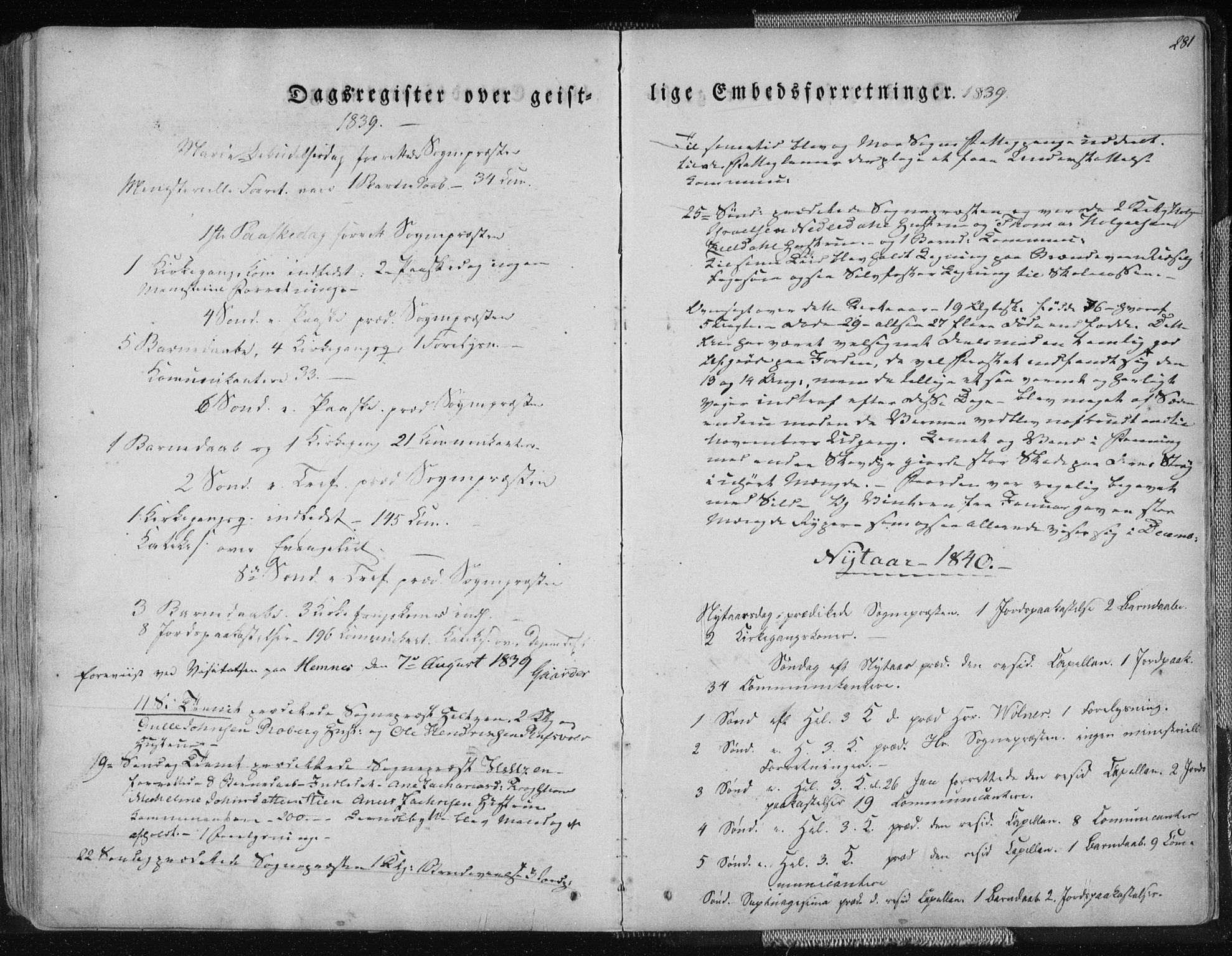 Ministerialprotokoller, klokkerbøker og fødselsregistre - Nordland, SAT/A-1459/827/L0390: Parish register (official) no. 827A02, 1826-1841, p. 281