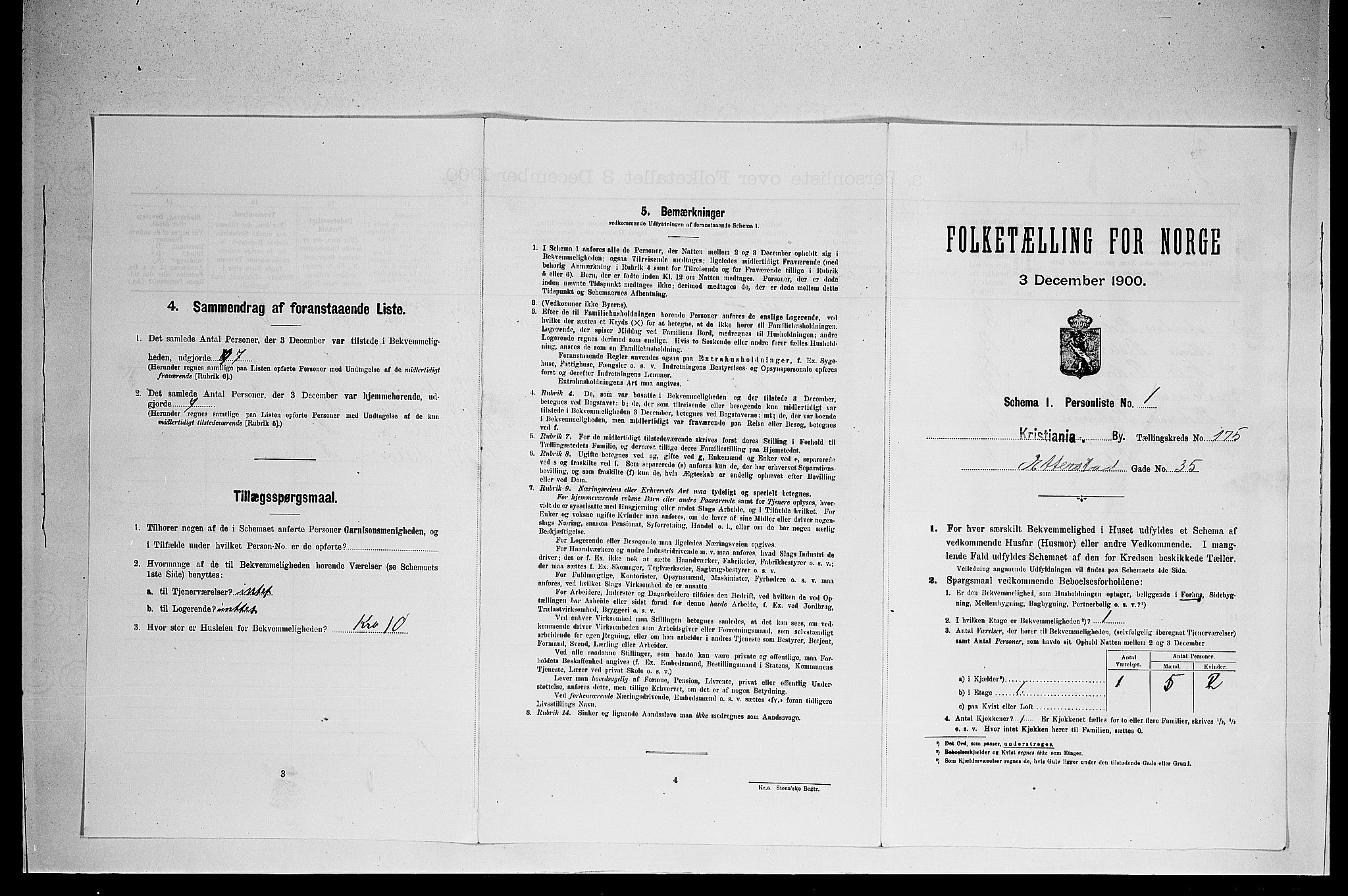 SAO, 1900 census for Kristiania, 1900, p. 21414