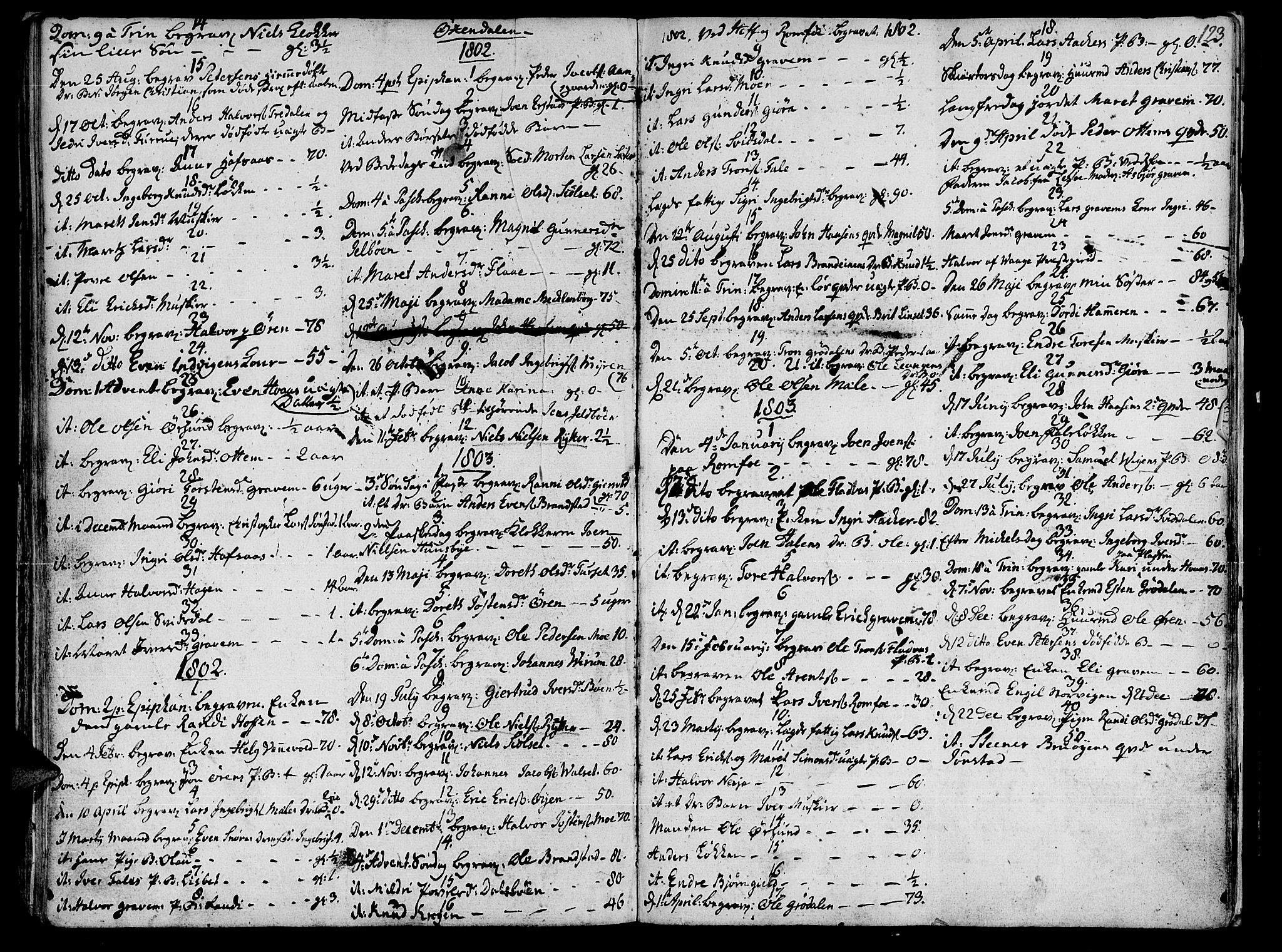 Ministerialprotokoller, klokkerbøker og fødselsregistre - Møre og Romsdal, SAT/A-1454/590/L1008: Parish register (official) no. 590A02, 1794-1820, p. 123