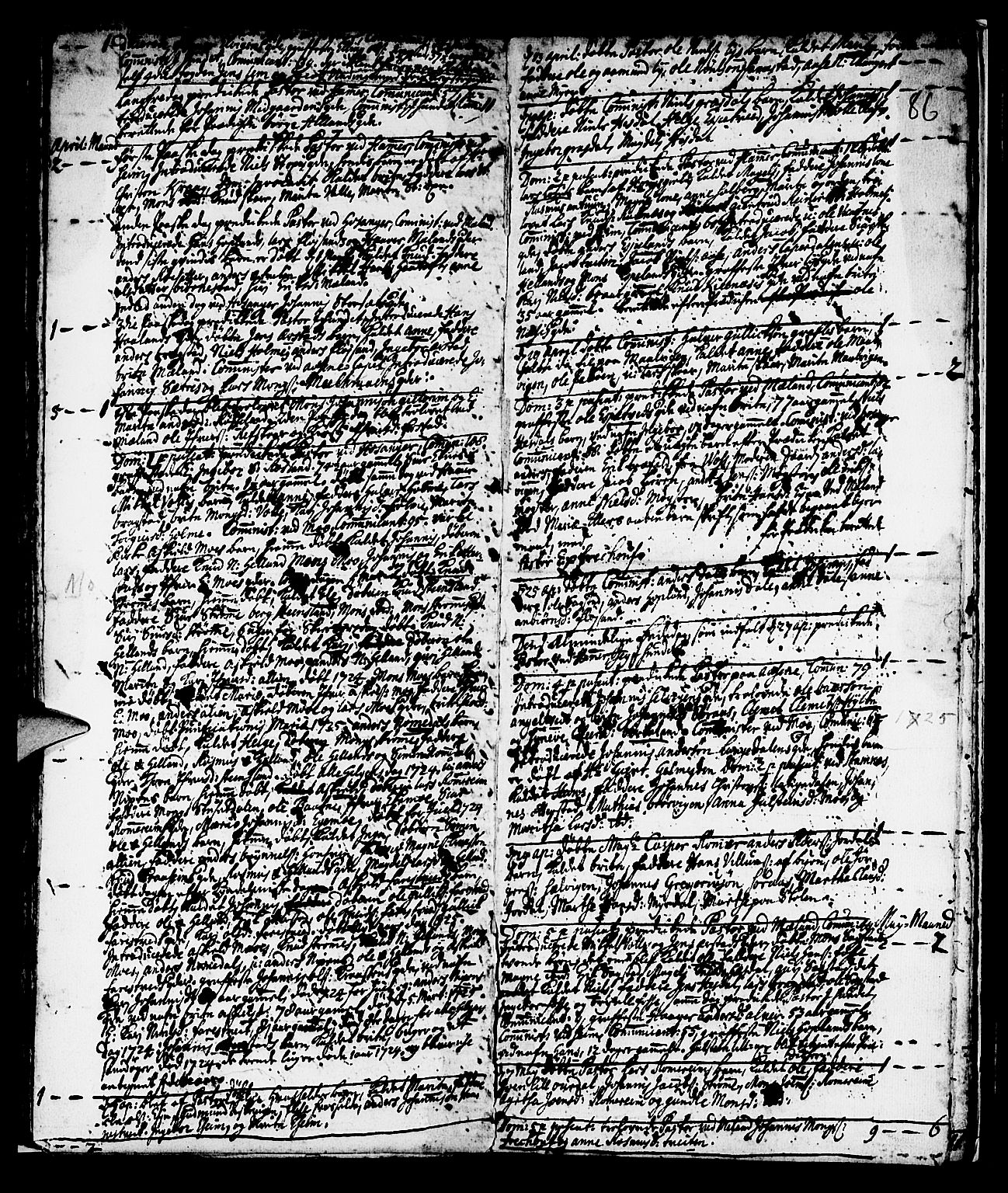 Hamre sokneprestembete, AV/SAB-A-75501/H/Ha/Haa/Haaa/L0003: Parish register (official) no. A 3, 1708-1726, p. 86