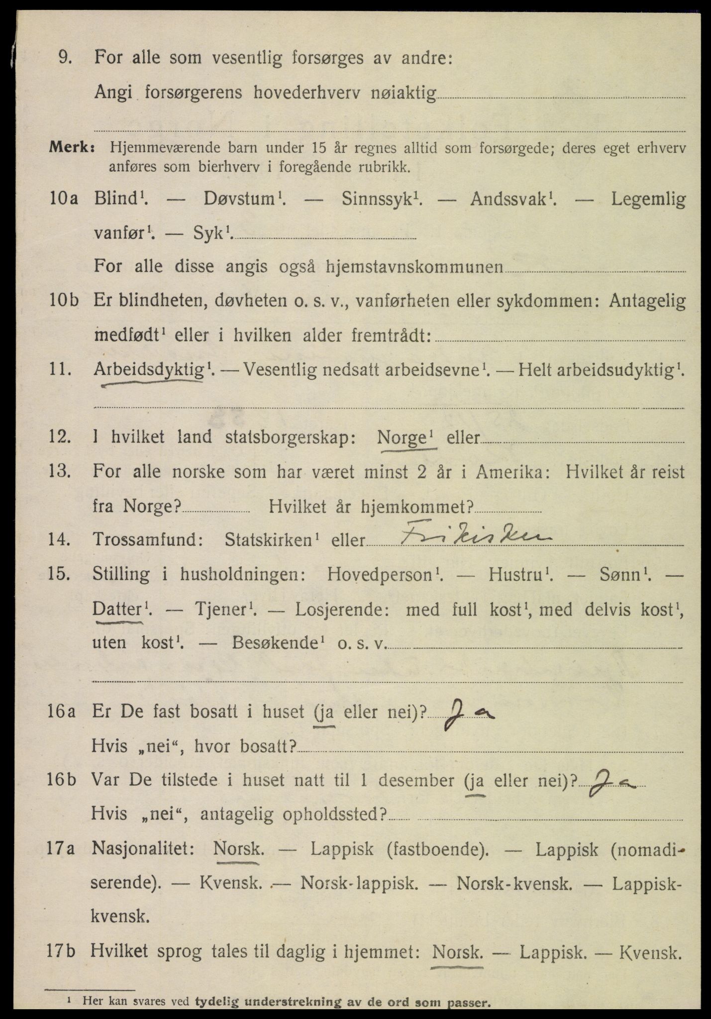 SAT, 1920 census for Rødøy, 1920, p. 5061