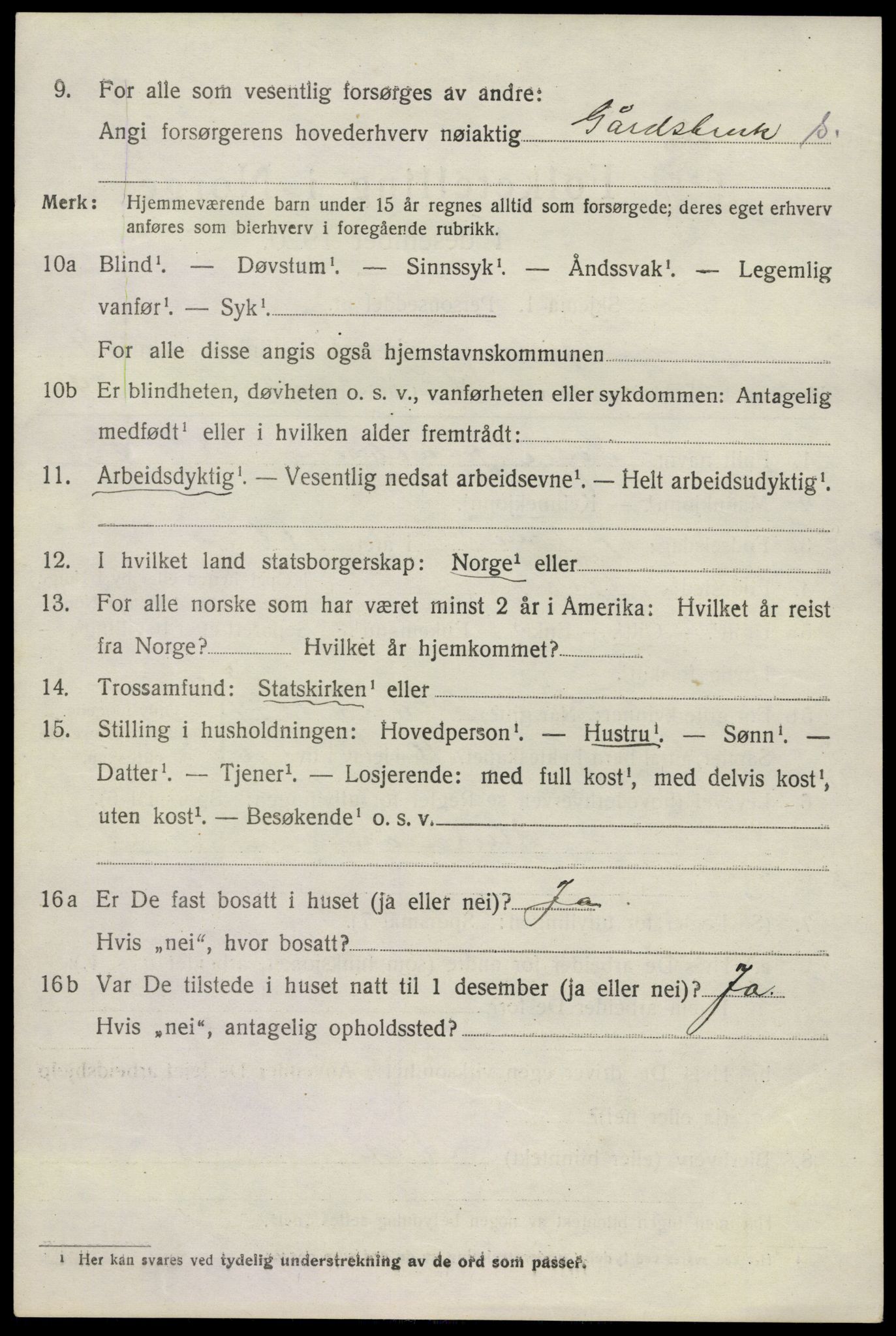 SAKO, 1920 census for Tjølling, 1920, p. 7532