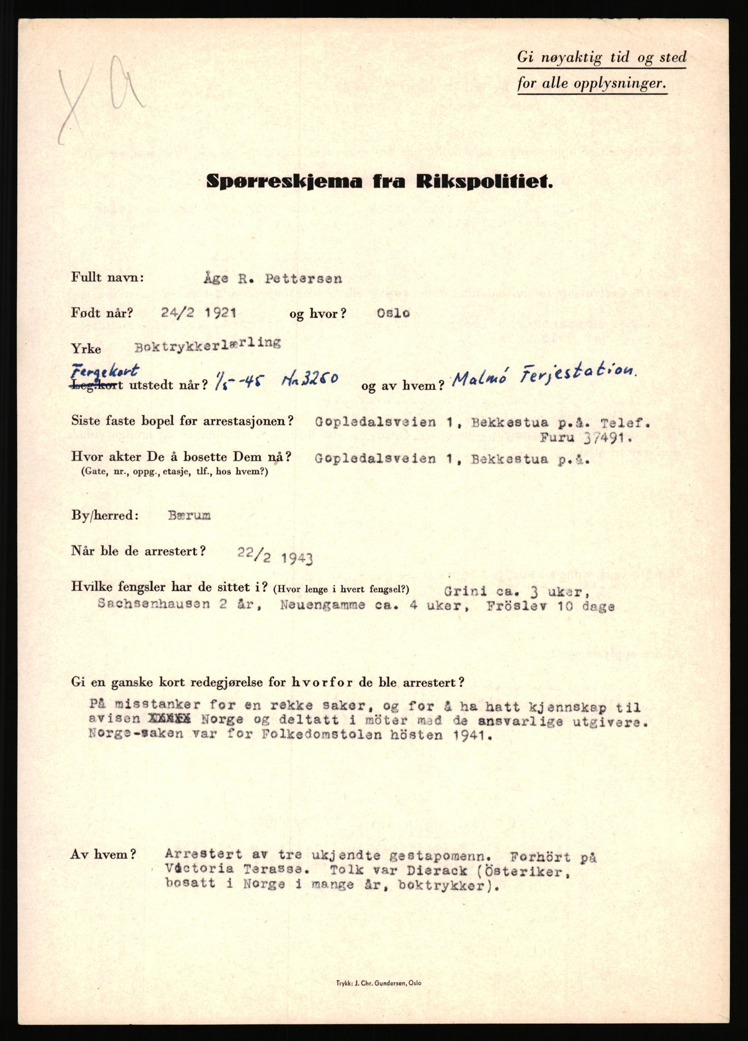 Rikspolitisjefen, AV/RA-S-1560/L/L0014: Pettersen, Aksel - Savosnick, Ernst, 1940-1945, p. 161