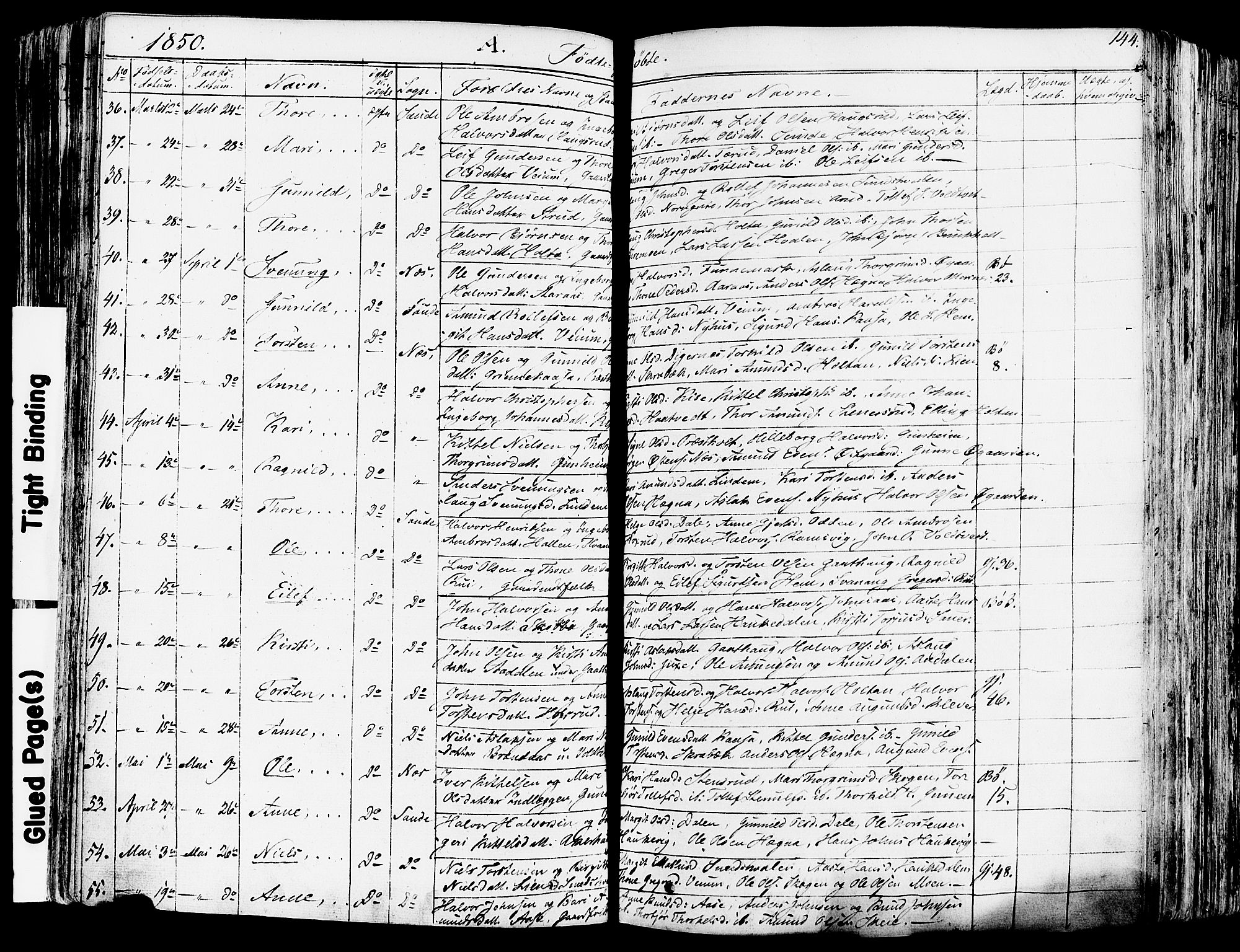 Sauherad kirkebøker, AV/SAKO-A-298/F/Fa/L0006: Parish register (official) no. I 6, 1827-1850, p. 144