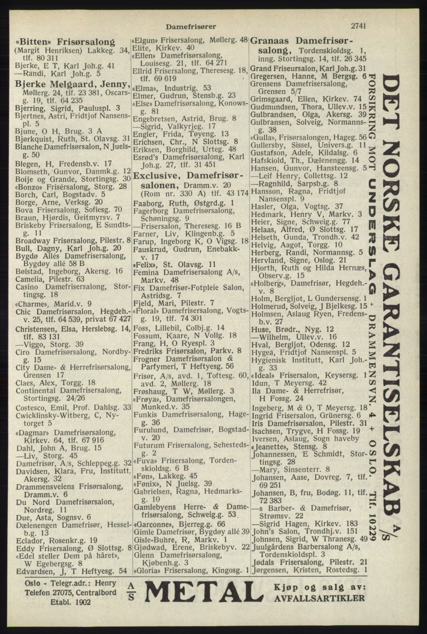 Kristiania/Oslo adressebok, PUBL/-, 1940, p. 2691