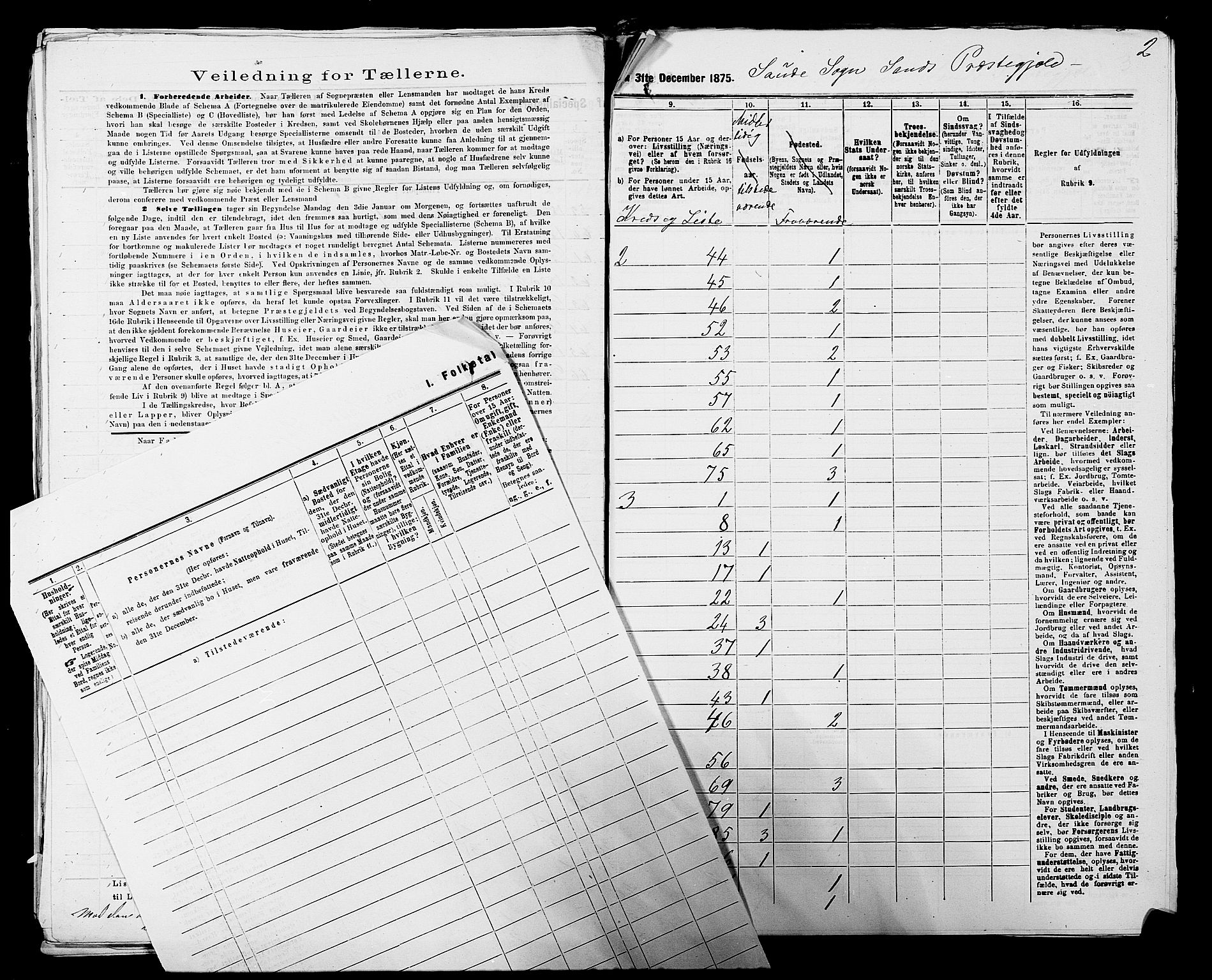 SAST, 1875 census for 1136P Sand, 1875, p. 43