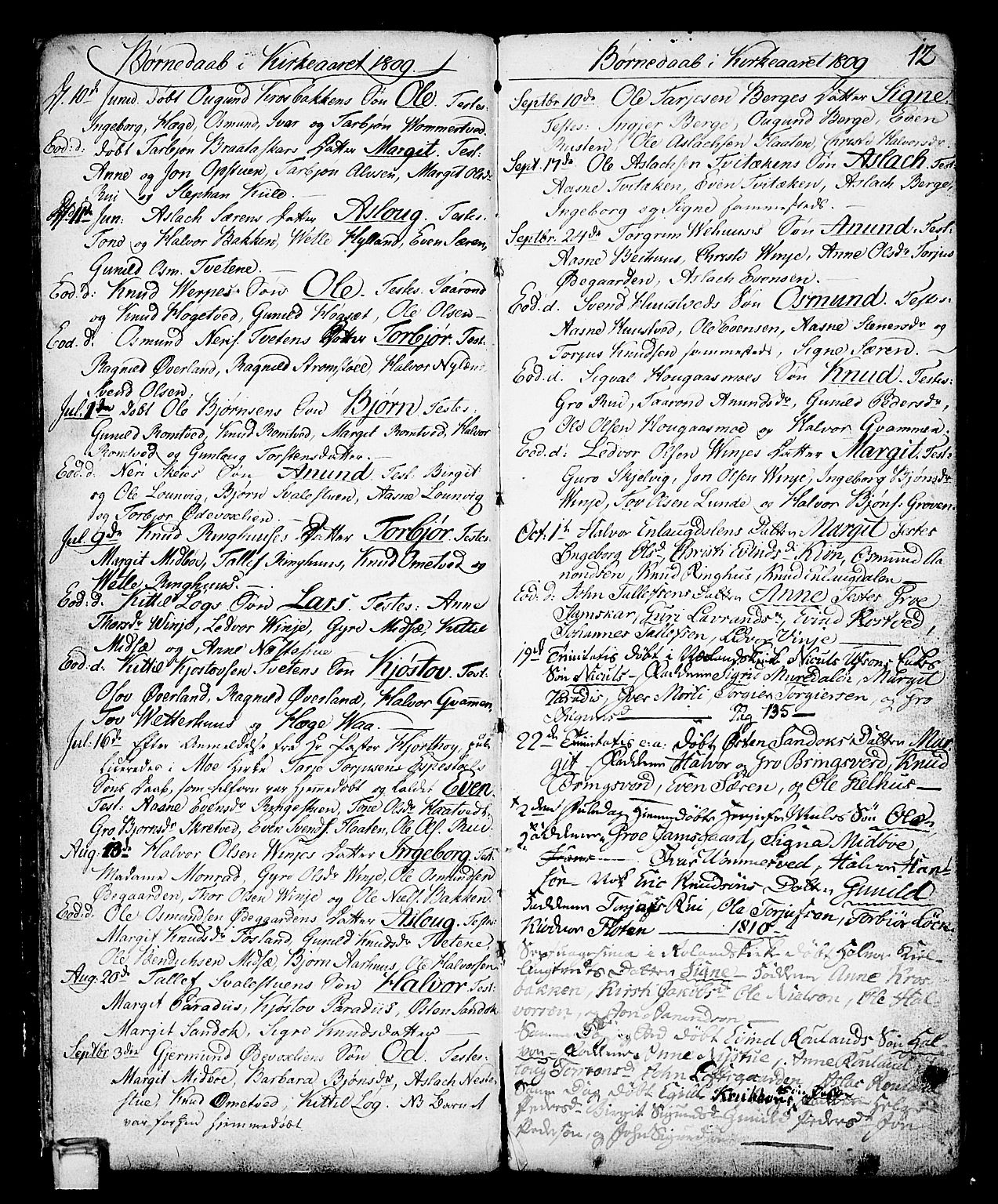 Vinje kirkebøker, SAKO/A-312/F/Fa/L0002: Parish register (official) no. I 2, 1767-1814, p. 12
