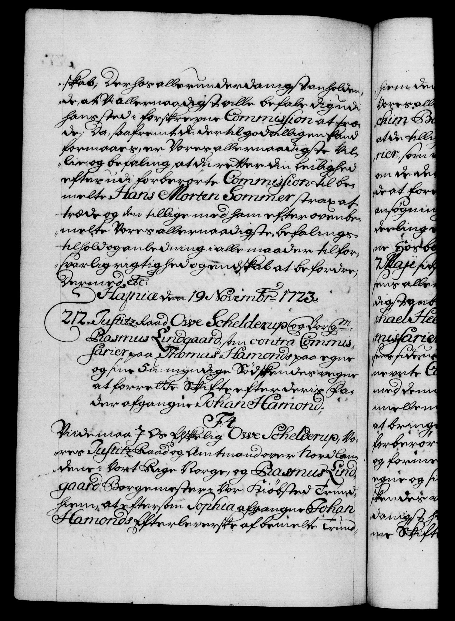 Danske Kanselli 1572-1799, AV/RA-EA-3023/F/Fc/Fca/Fcab/L0022: Norske tegnelser, 1722-1724, p. 506b