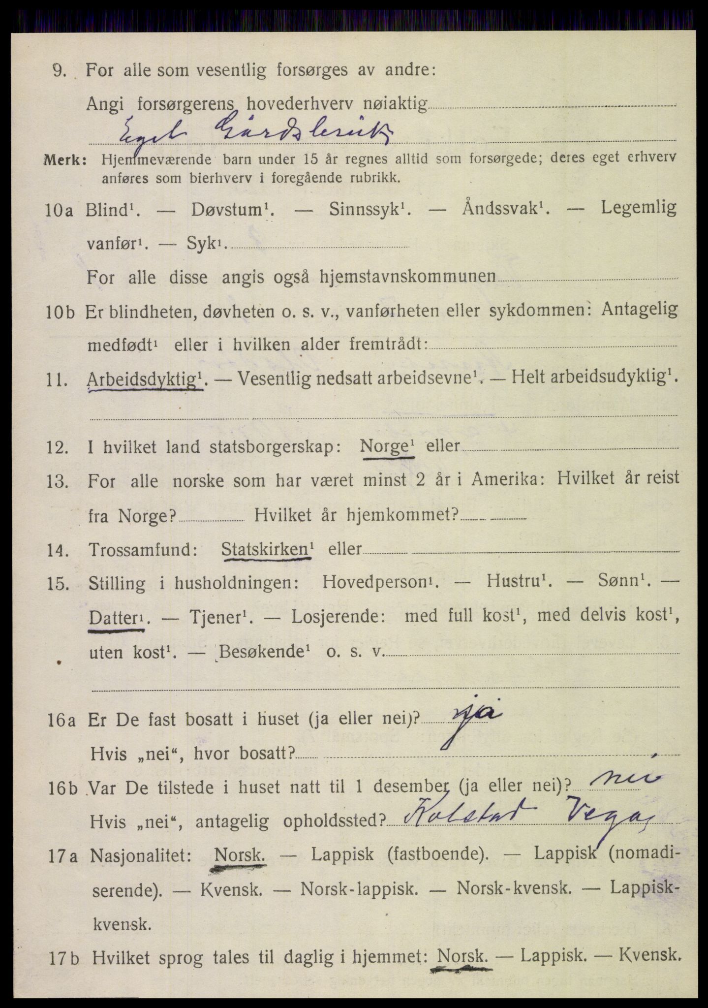SAT, 1920 census for Vega, 1920, p. 1024