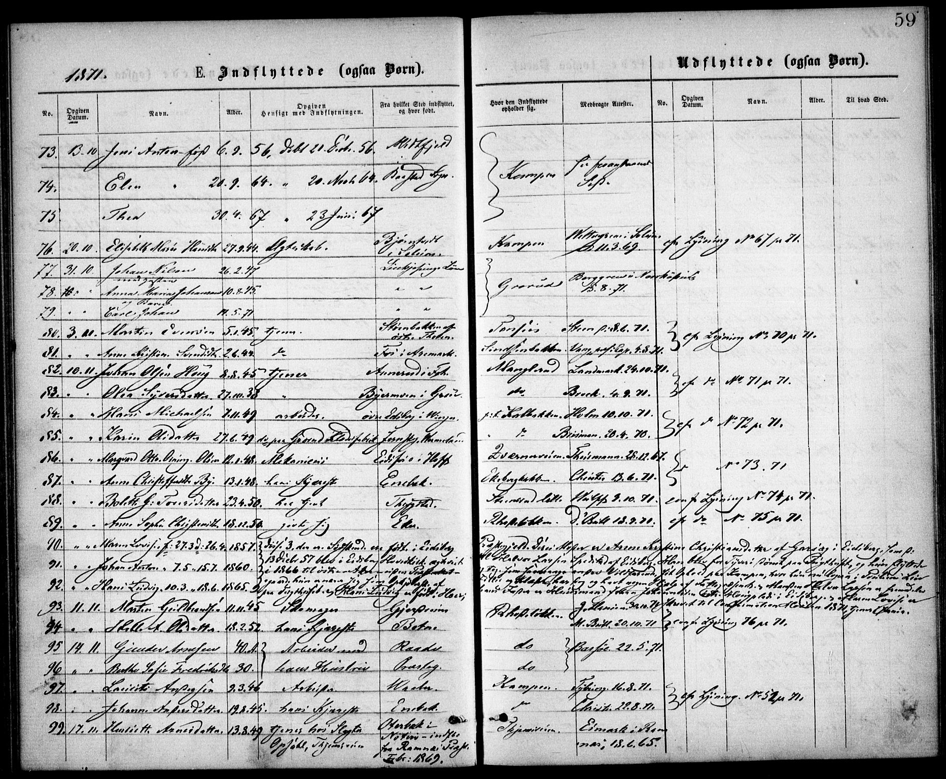 Østre Aker prestekontor Kirkebøker, SAO/A-10840/F/Fa/L0002: Parish register (official) no. I 2, 1861-1878, p. 59