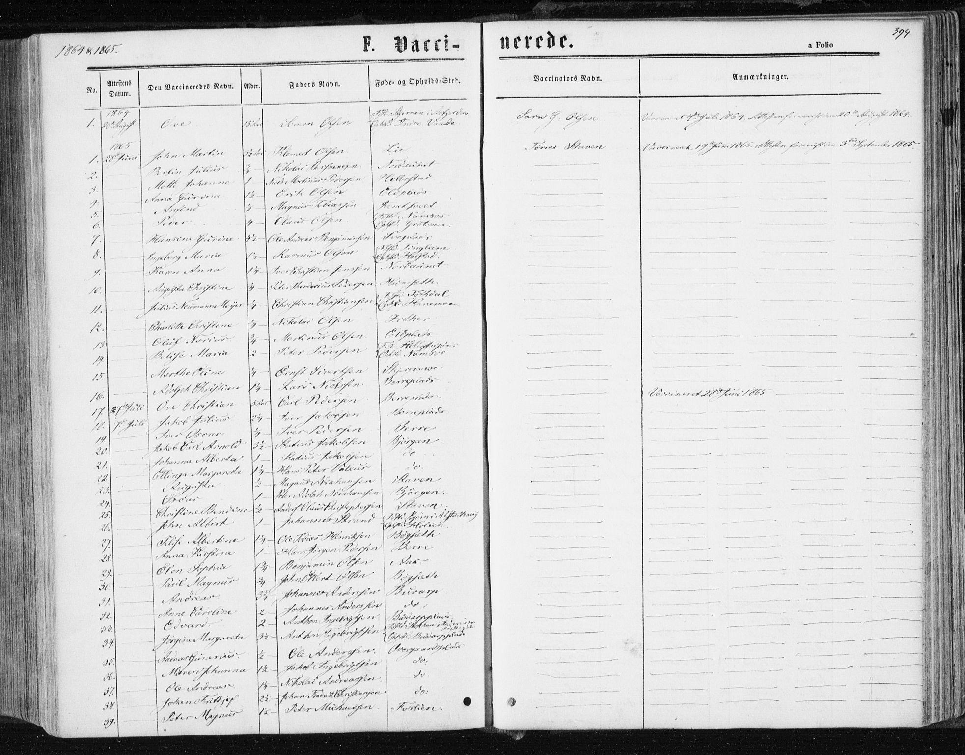 Ministerialprotokoller, klokkerbøker og fødselsregistre - Nord-Trøndelag, AV/SAT-A-1458/741/L0394: Parish register (official) no. 741A08, 1864-1877, p. 394