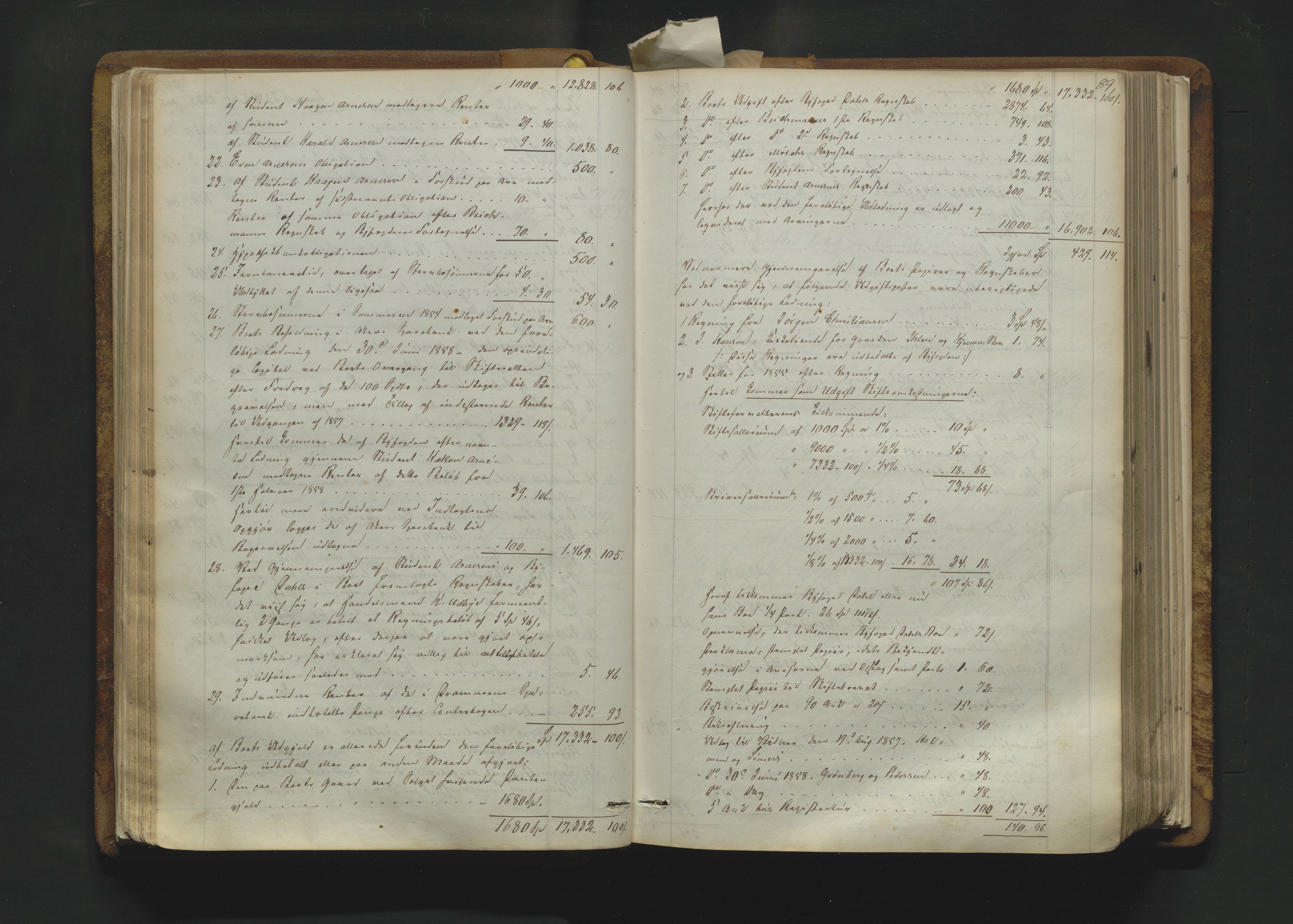 Drammen byfogd, AV/SAKO-A-222/H/Hb/Hbd/Hbda/L0002: Skifteutlodningsprotokoll., 1855-1872, p. 89