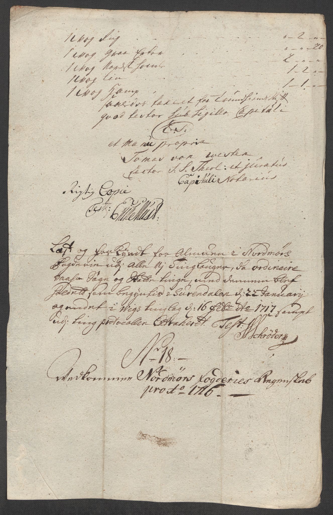 Rentekammeret inntil 1814, Reviderte regnskaper, Fogderegnskap, RA/EA-4092/R56/L3749: Fogderegnskap Nordmøre, 1716, p. 136