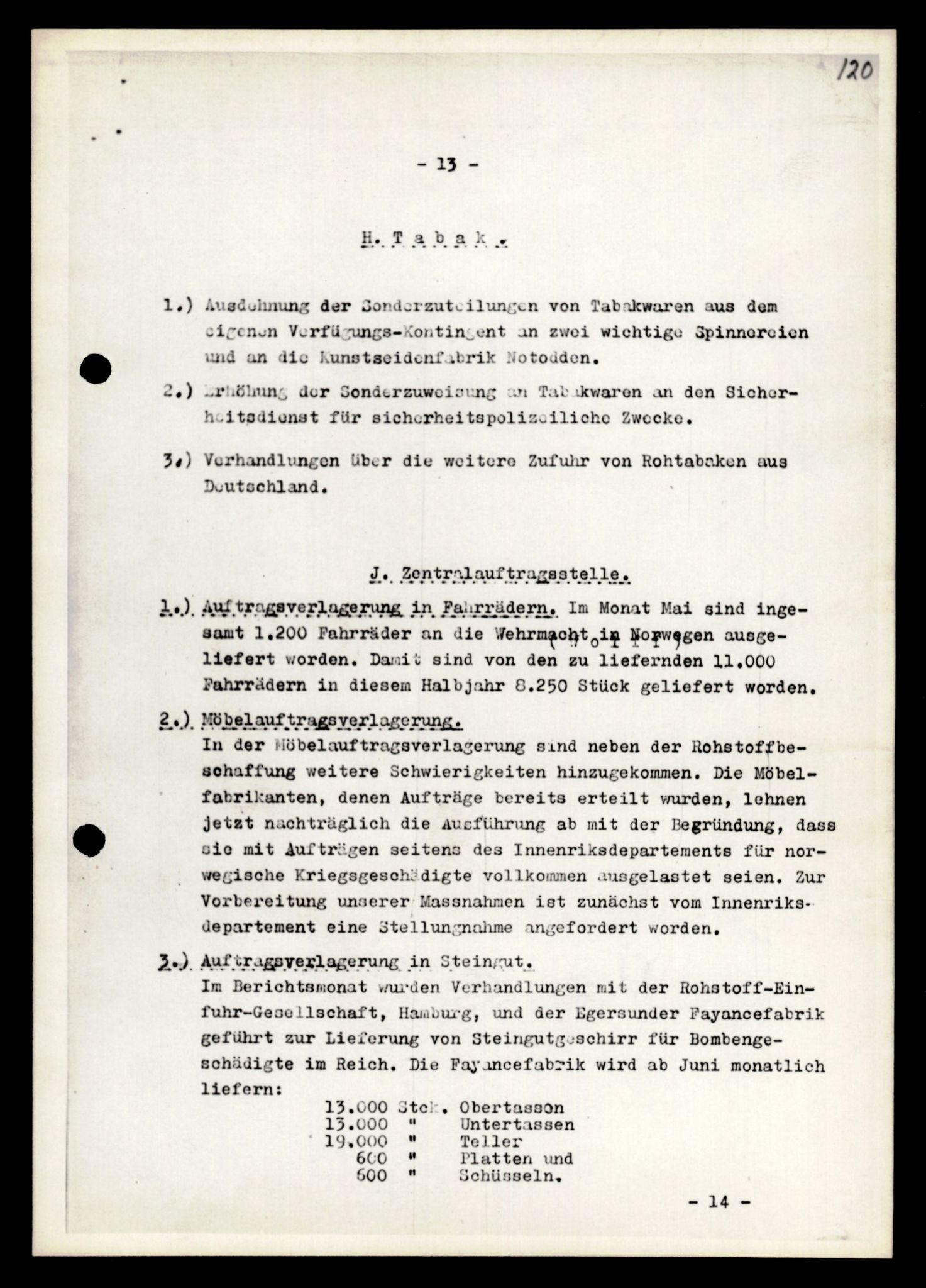 Forsvarets Overkommando. 2 kontor. Arkiv 11.4. Spredte tyske arkivsaker, AV/RA-RAFA-7031/D/Dar/Darb/L0004: Reichskommissariat - Hauptabteilung Vervaltung og Hauptabteilung Volkswirtschaft, 1940-1945, p. 1143