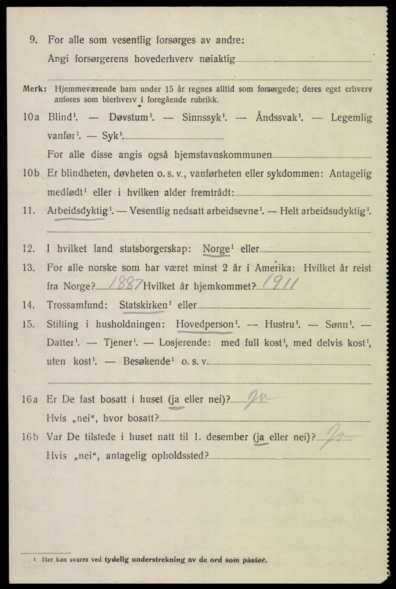 SAK, 1920 census for Konsmo, 1920, p. 1455