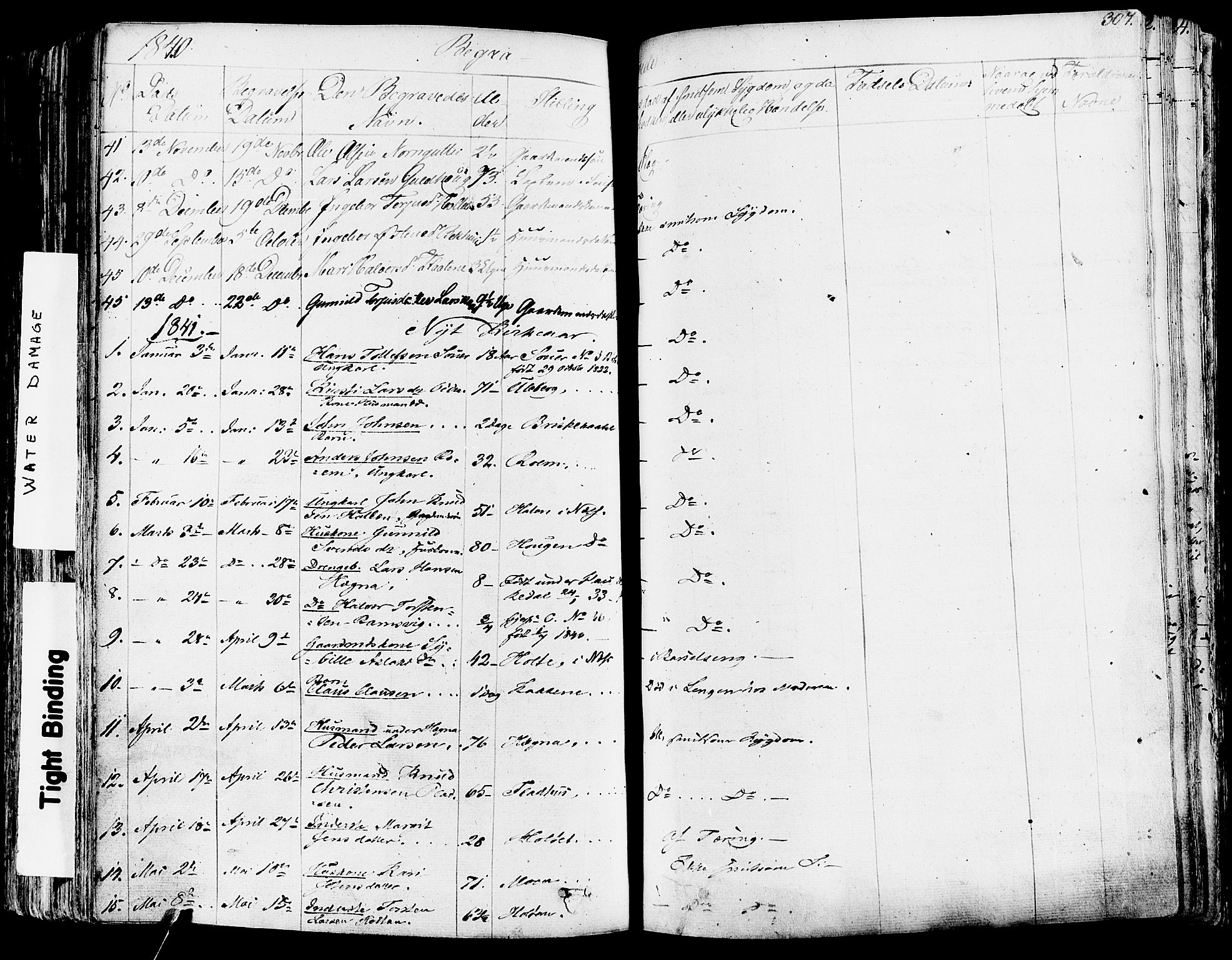 Sauherad kirkebøker, AV/SAKO-A-298/F/Fa/L0006: Parish register (official) no. I 6, 1827-1850, p. 307